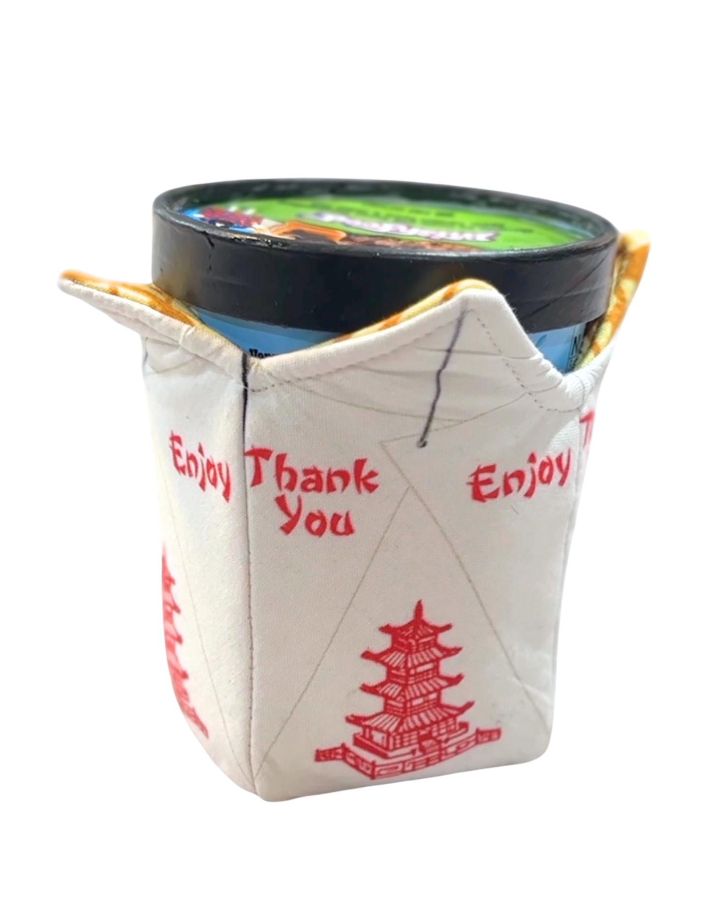 Drink Holder - Insulated Cotton Sleeve for Cups or Ice Cream Pints