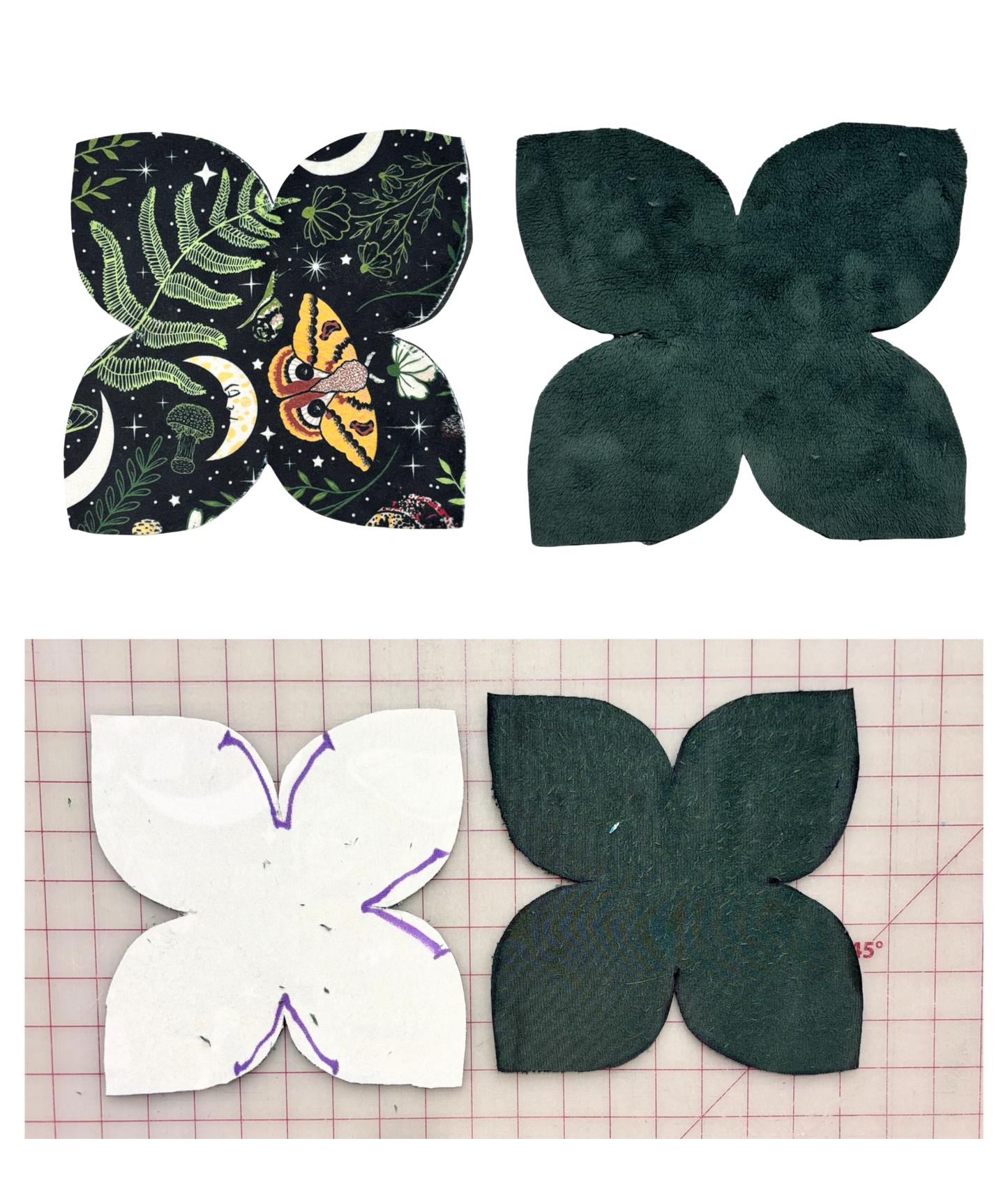 Tea Tulip Kit - Pre-Cut Fabric Bundle Small Version