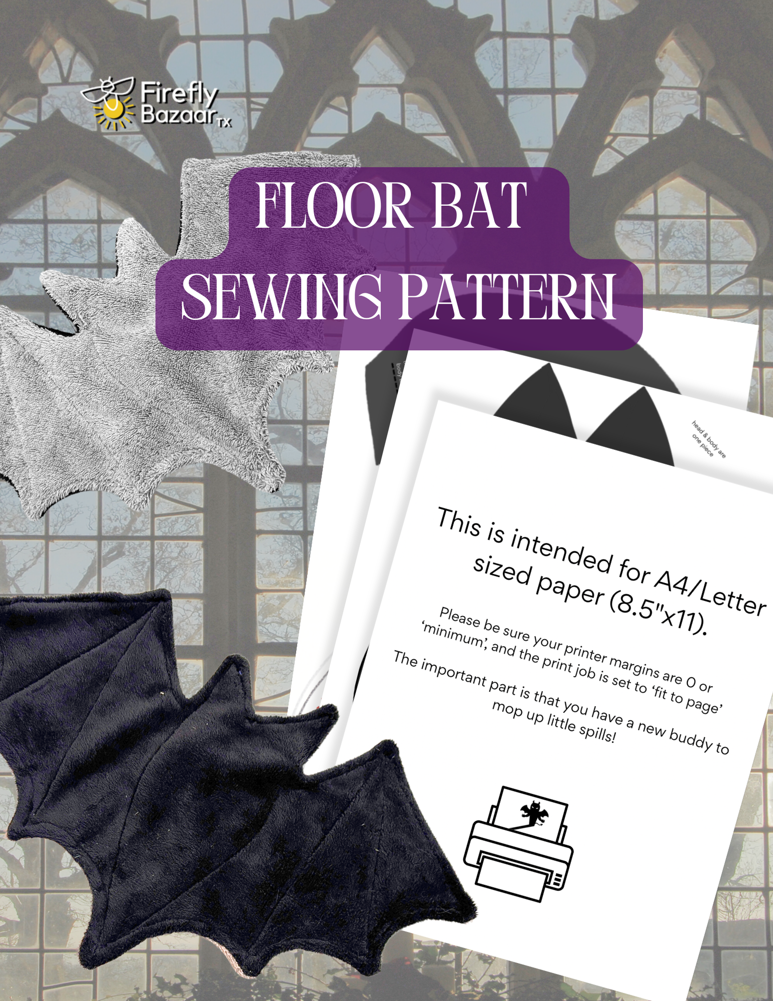 Floor Bat Sewing Pattern – FireflyBazaarTX