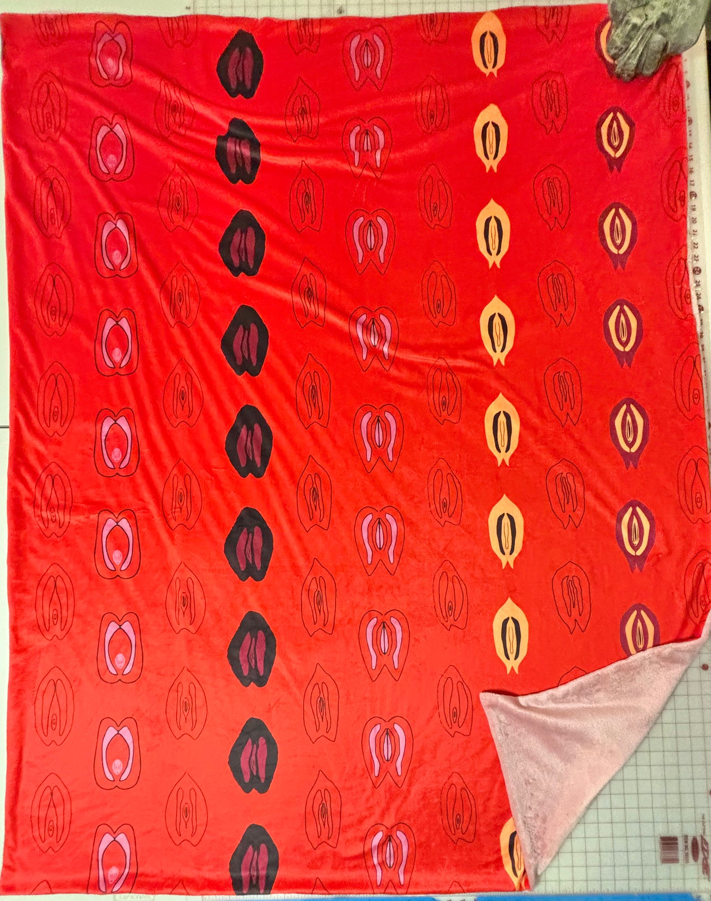 Custom Grownup Blankies - Spicy Collection Minky Blanket