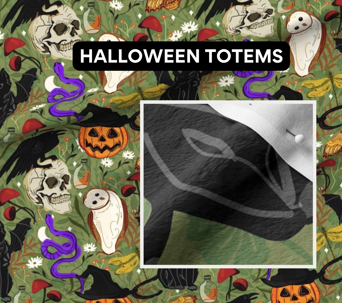 Halloween Collection - Curated Prints for Custom Grownup Blankies
