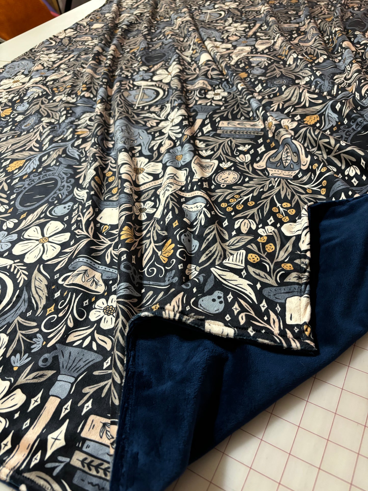 Custom Grownup Blankies - Dark Collection, Minky Blanket