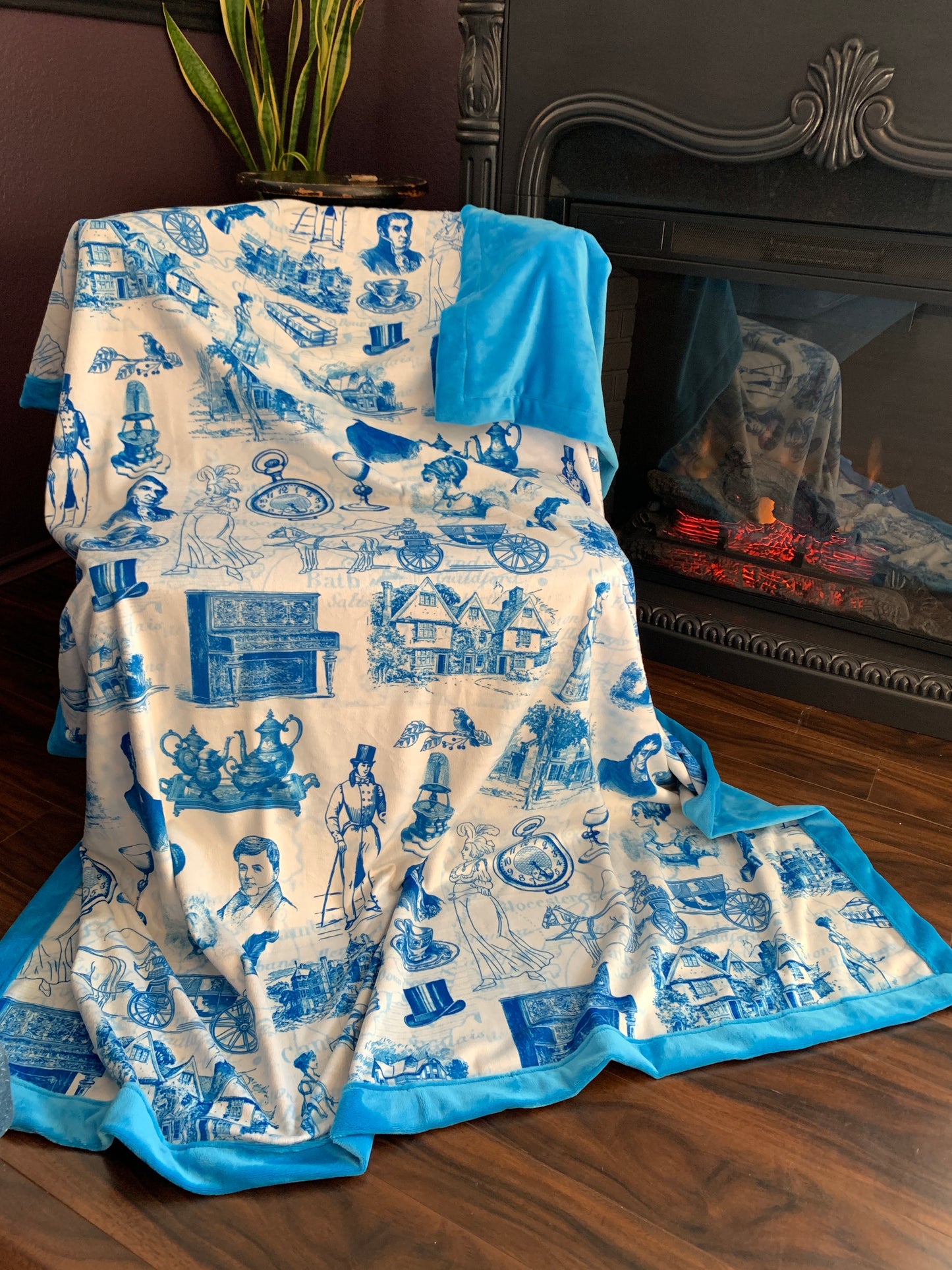 Custom Grownup Blankies - Bookish Collection, Minky Blanket