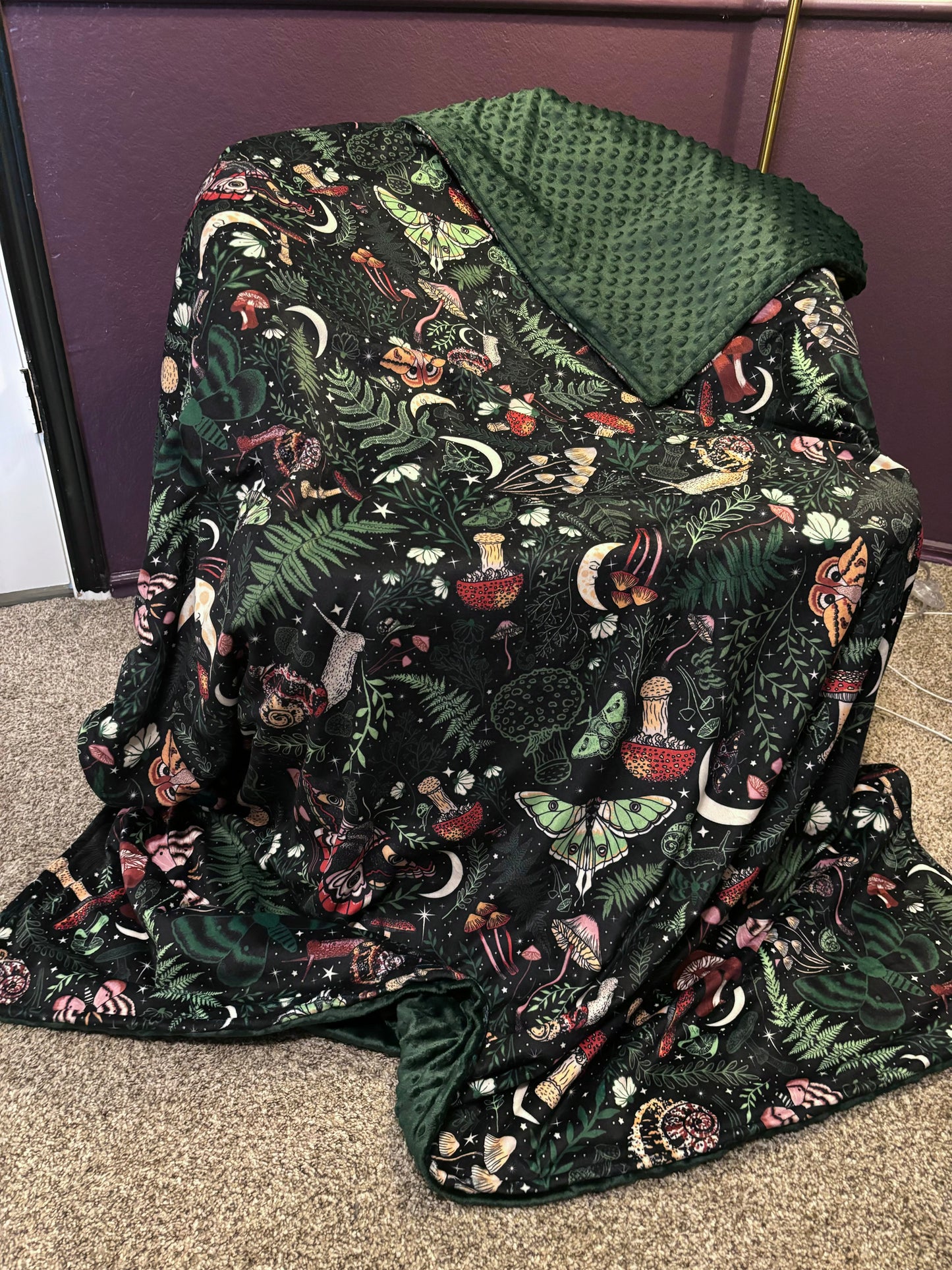 Custom Grownup Blankies - Dark Collection, Minky Blanket