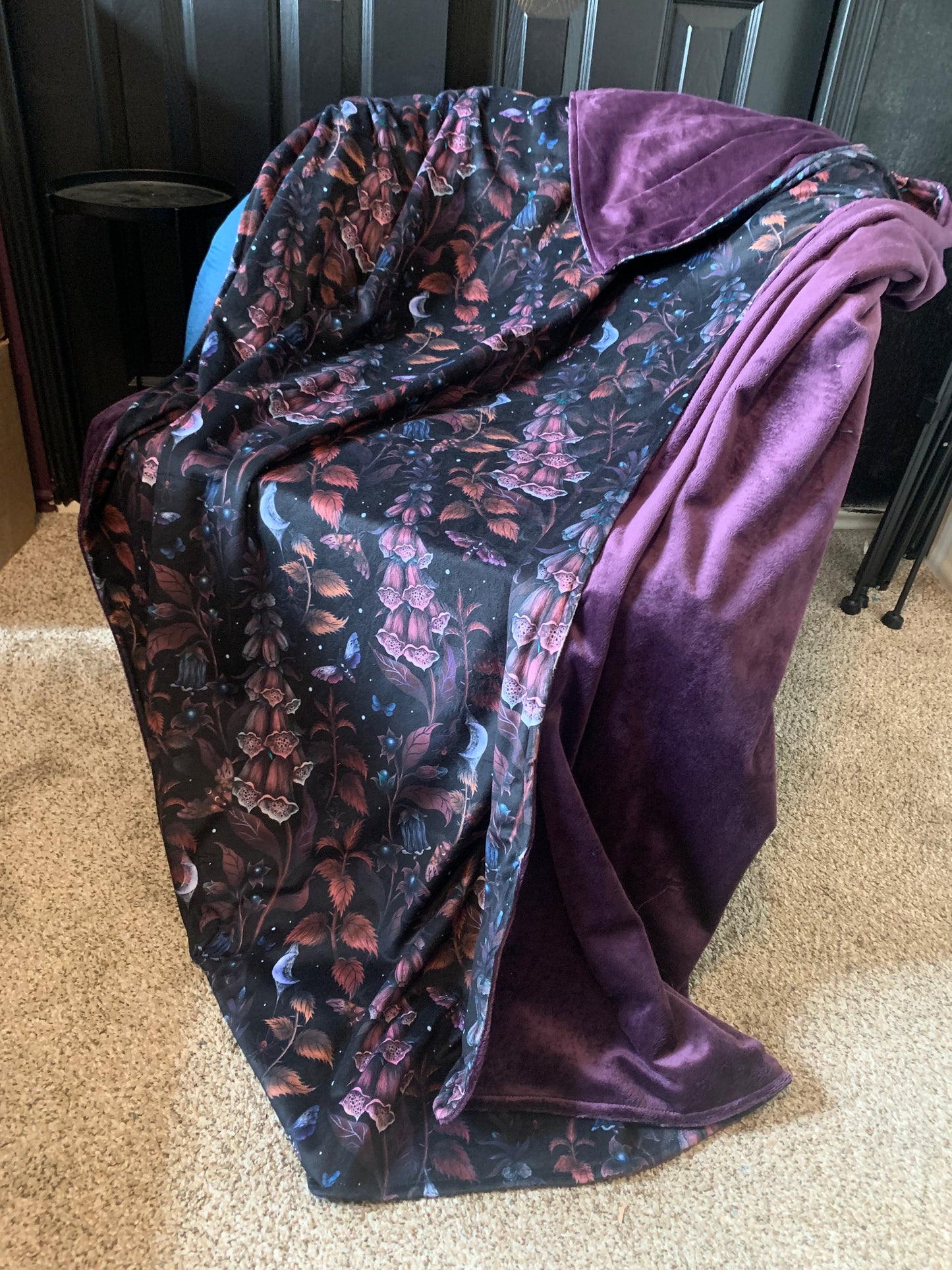 Custom Grownup Blankies - Dark Collection, Minky Blanket