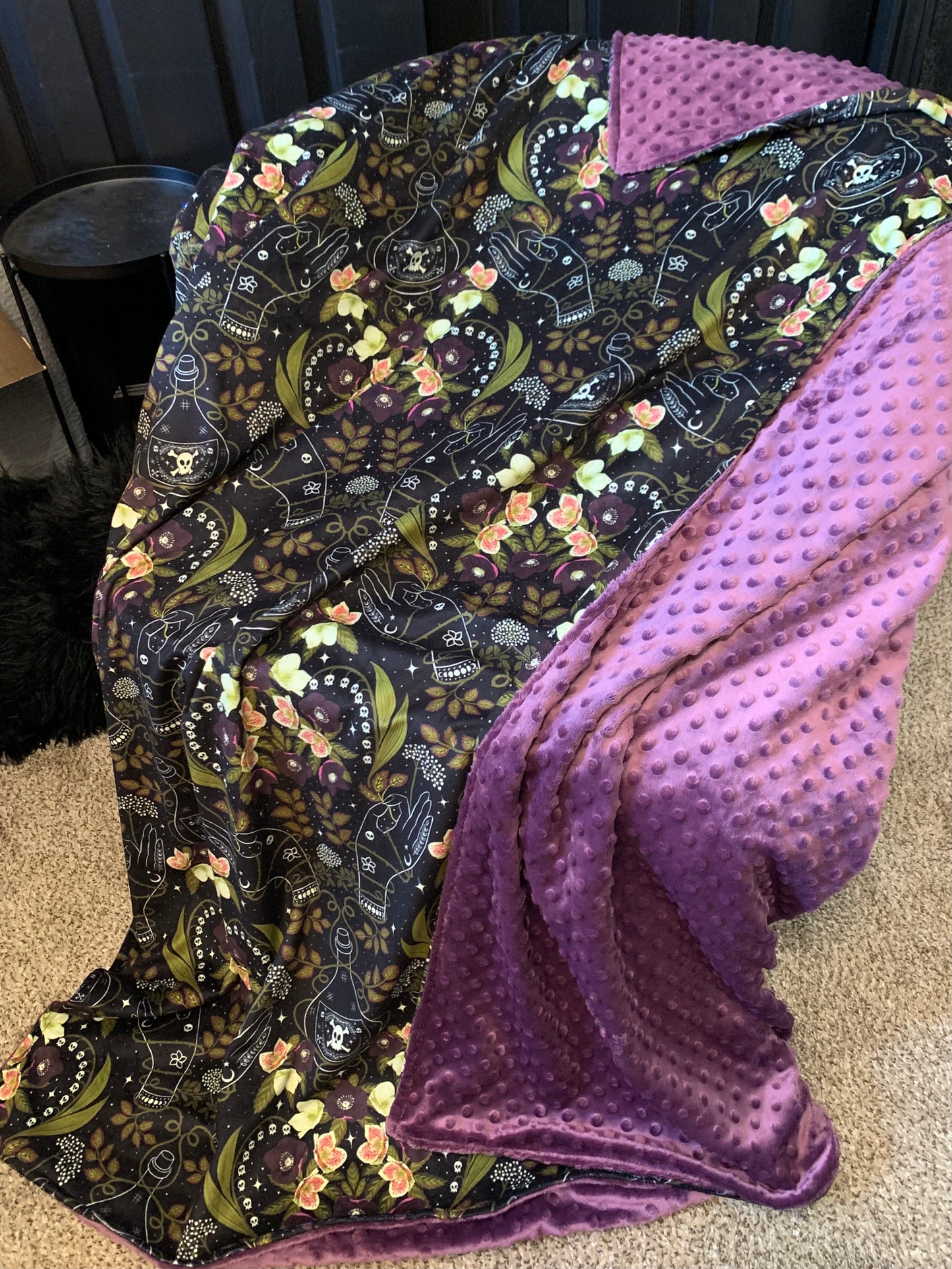 Custom Grownup Blankies - Dark Collection, Minky Blanket