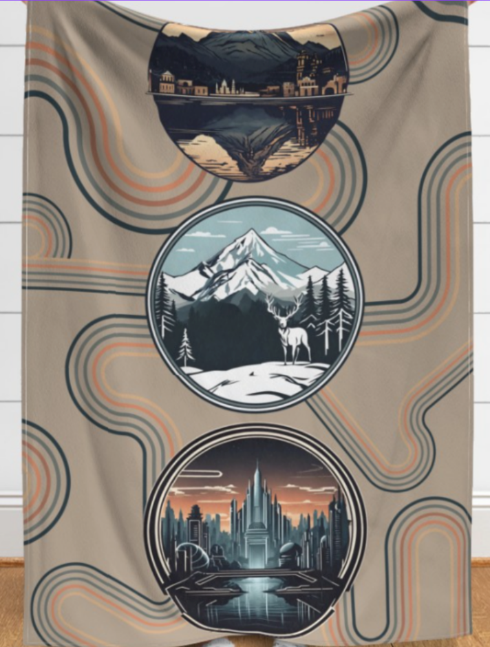 Custom Grownup Blankies - Bookish Collection, Minky Blanket