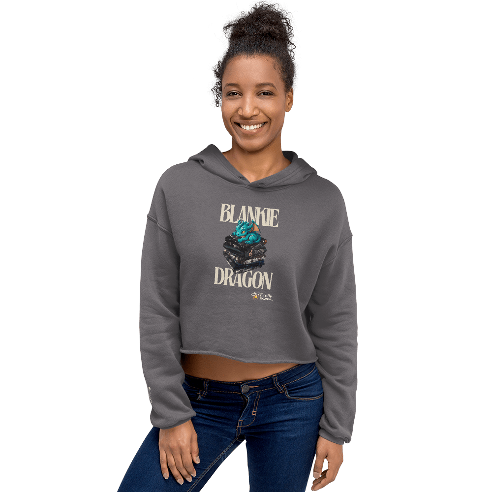 Blankie Dragon Crop Hoodie - FireflyBazaarTX