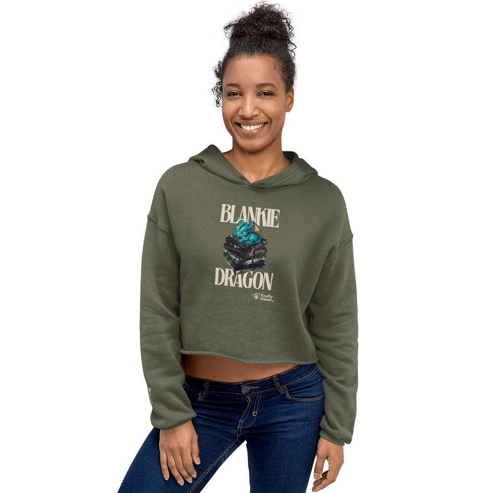 Blankie Dragon Crop Hoodie - FireflyBazaarTX