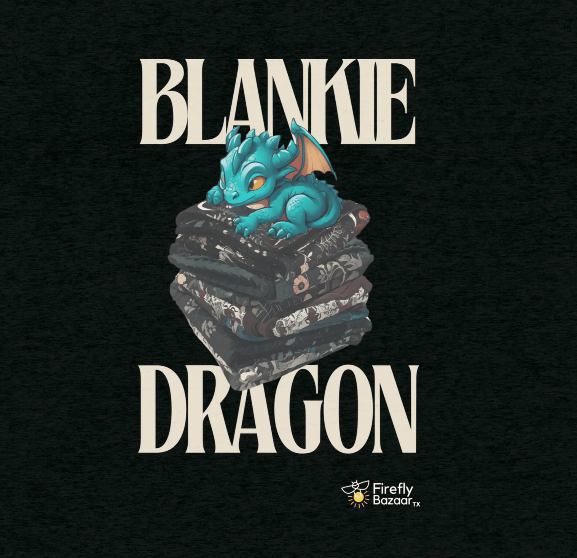 Blankie Dragon Crop Hoodie - FireflyBazaarTX