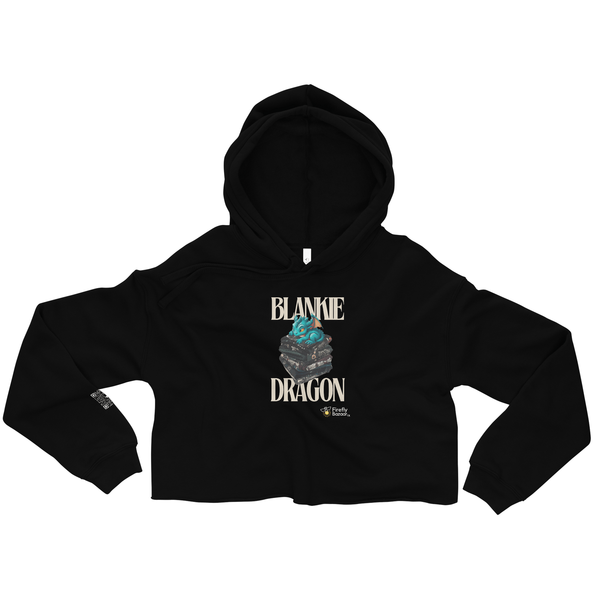 Blankie Dragon Crop Hoodie - FireflyBazaarTX