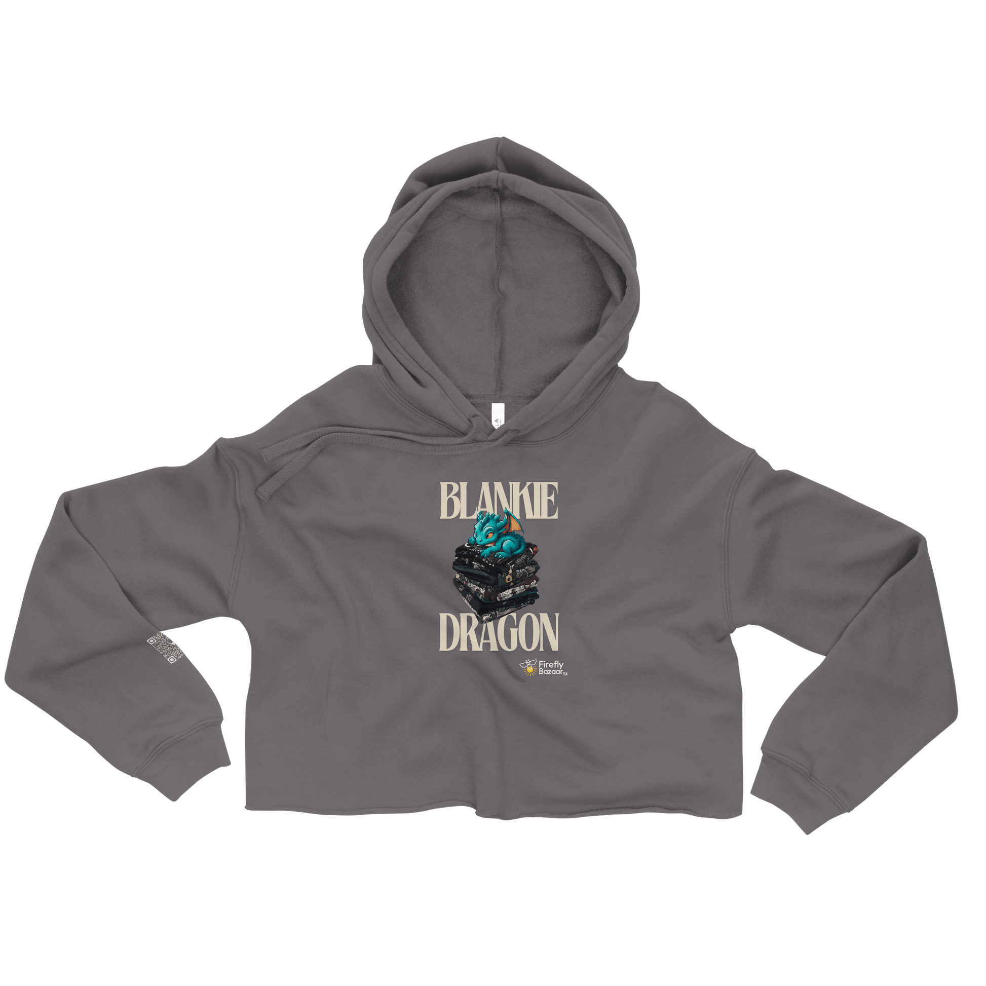 Blankie Dragon Crop Hoodie - FireflyBazaarTX