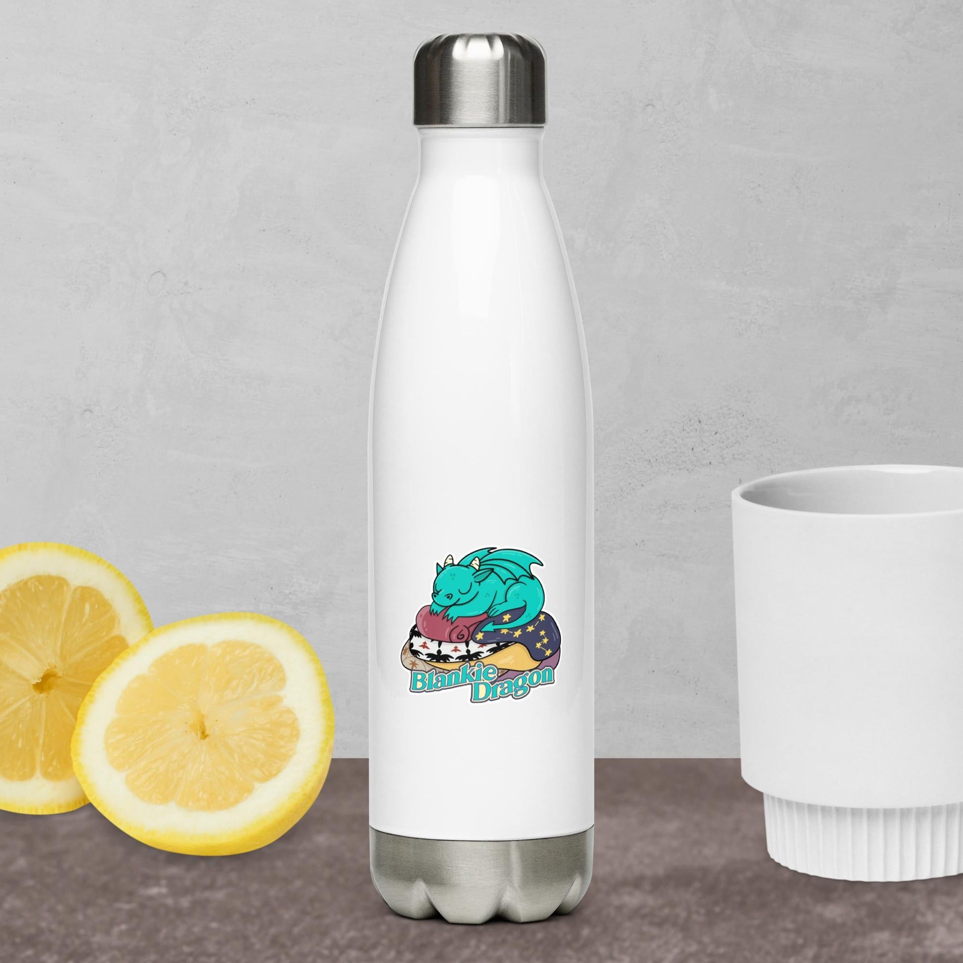 Blankie Dragon Steel Water Bottle - FireflyBazaarTX
