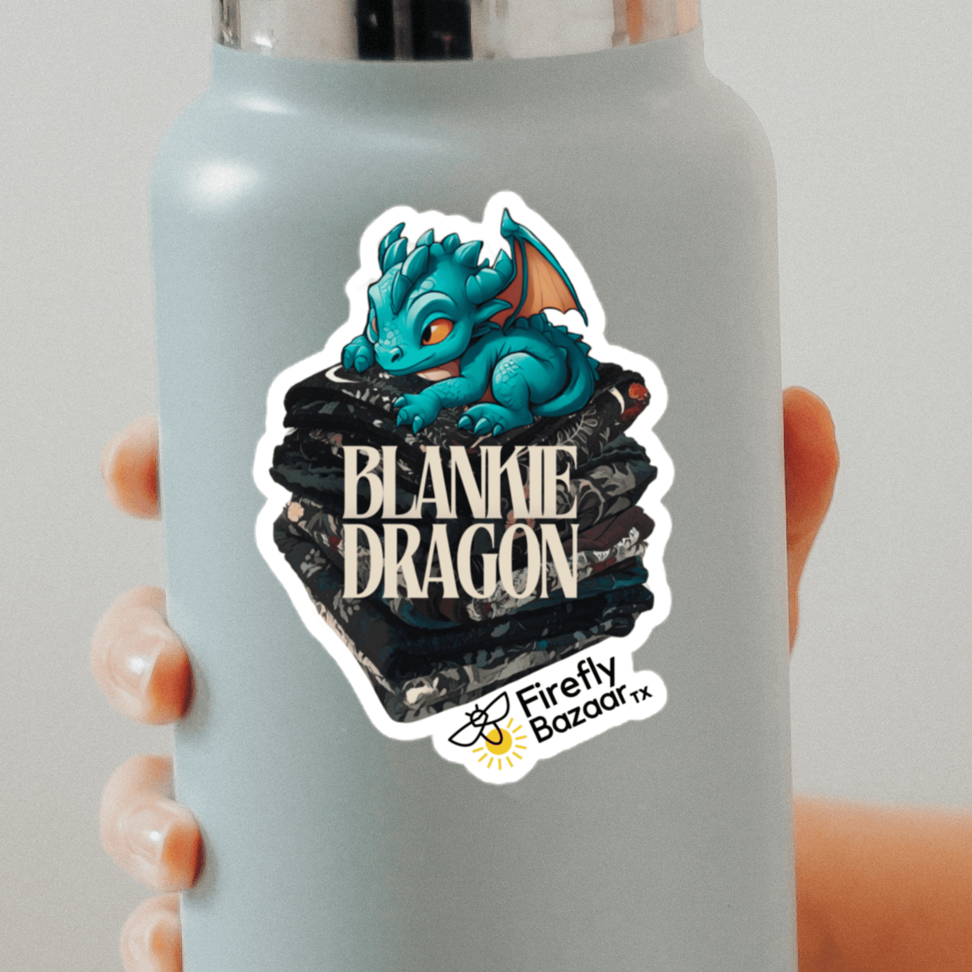 Blankie Dragon Vinyl Sticker - FireflyBazaarTX