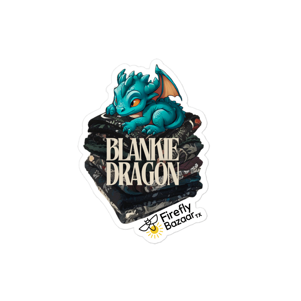Blankie Dragon Vinyl Sticker - FireflyBazaarTX