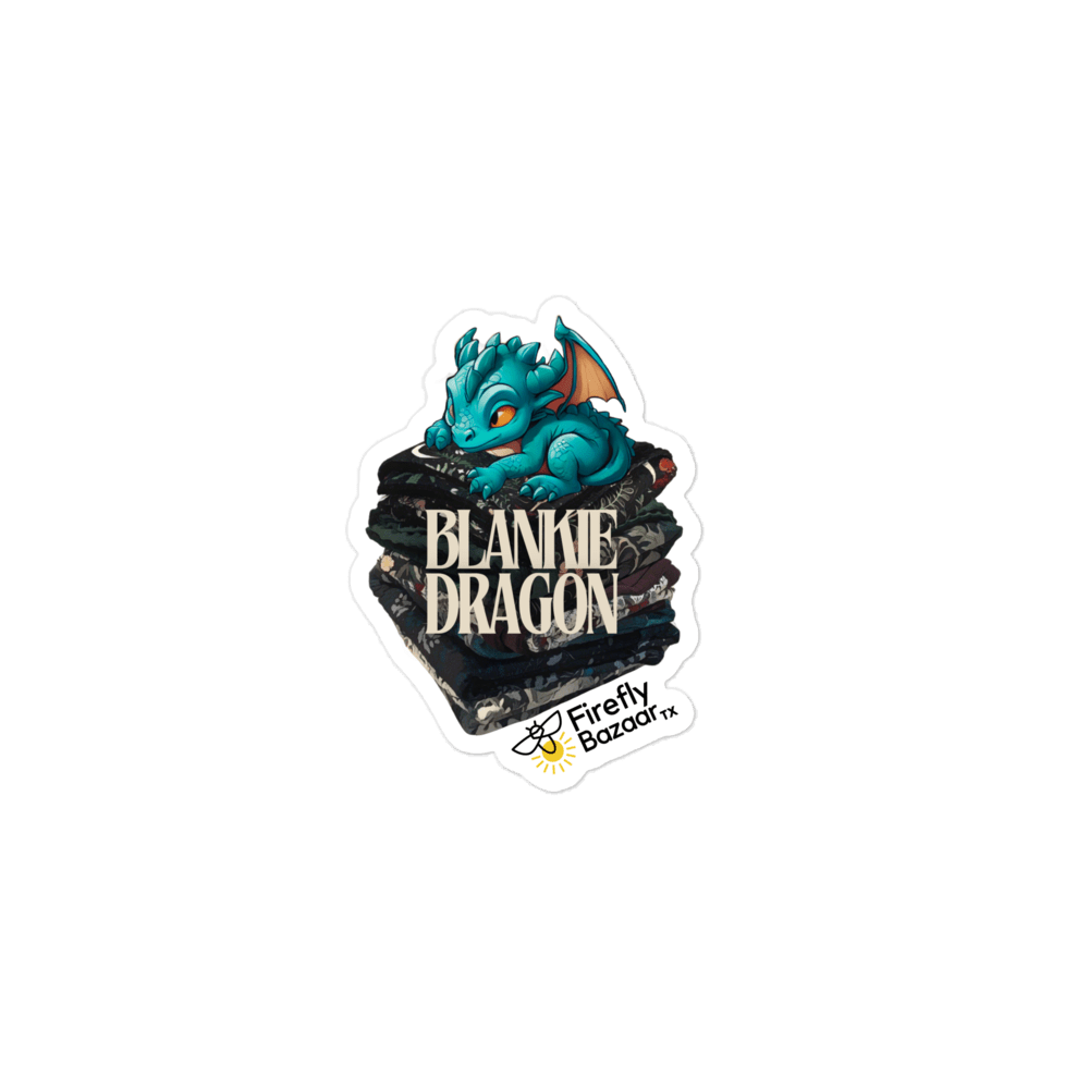 Blankie Dragon Vinyl Sticker - FireflyBazaarTX