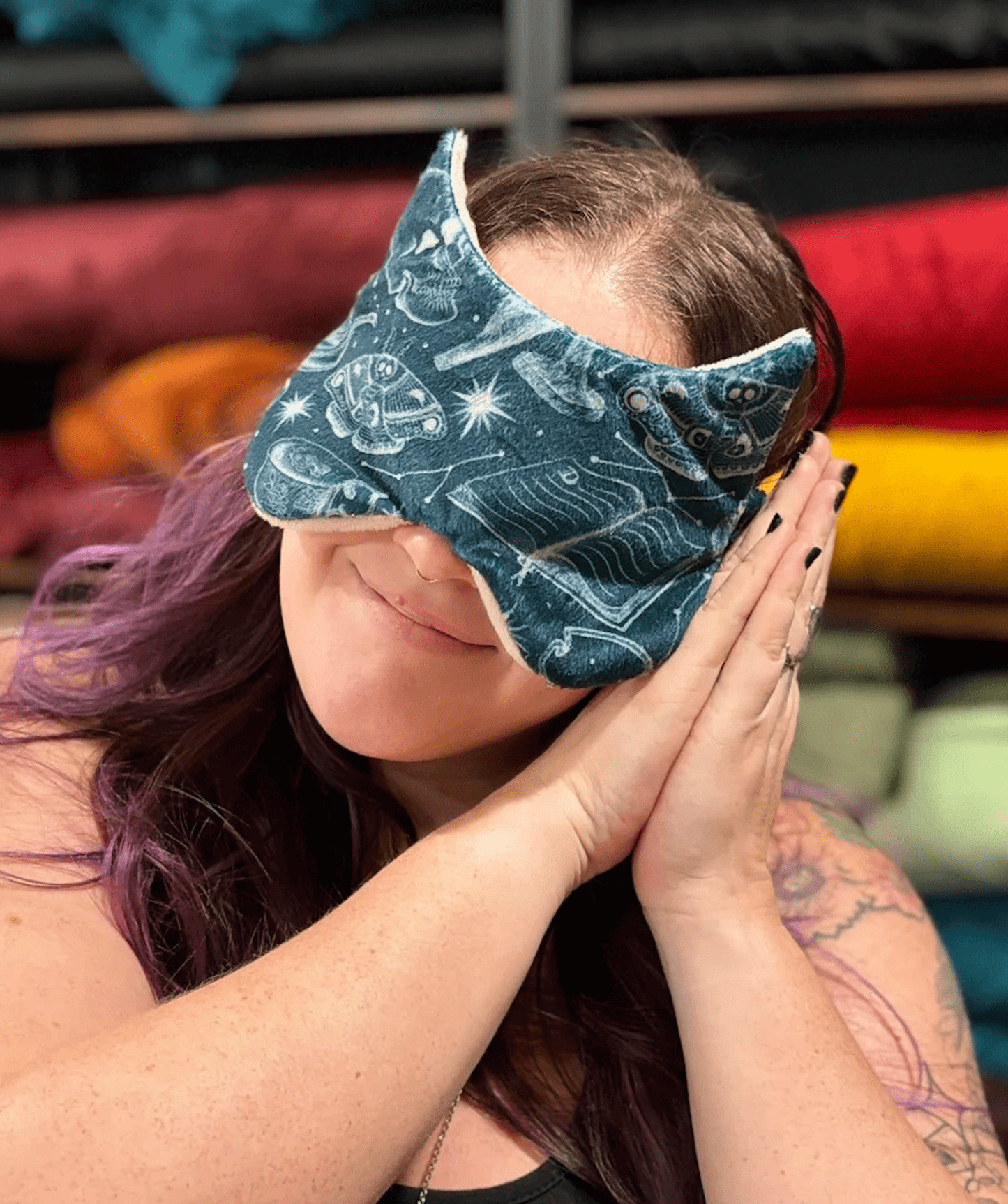 Cat Ear Sleep Mask PATTERN - FireflyBazaarTX