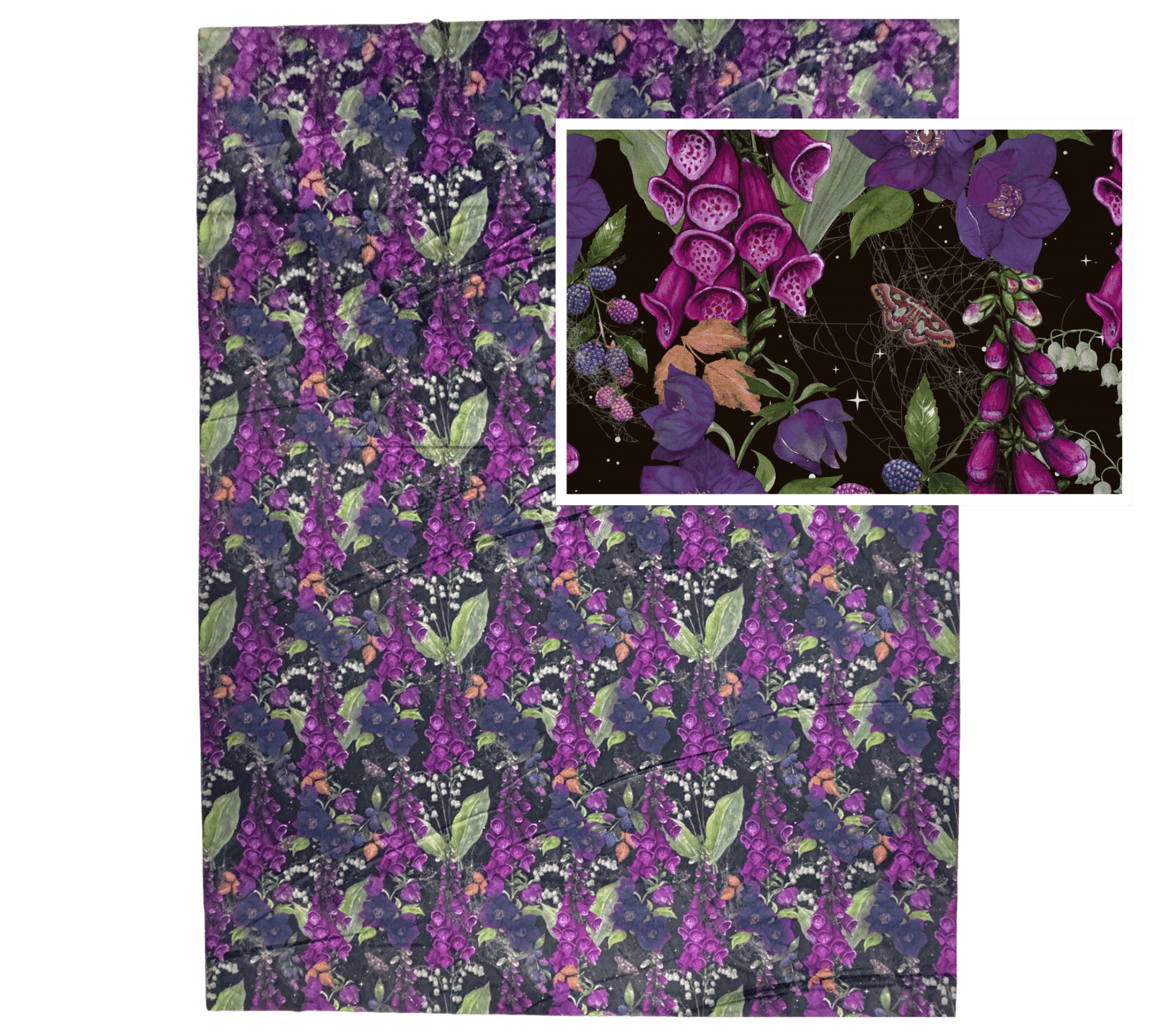 Custom Grownup Blankies - Dark Collection, Minky Blanket - FireflyBazaarTX