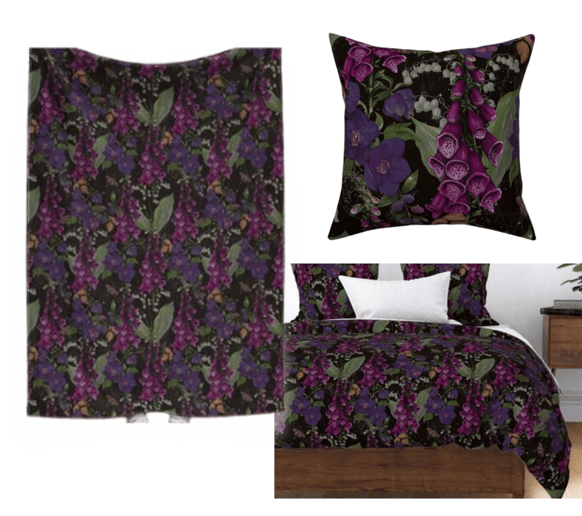 Custom Grownup Blankies - Dark Collection, Minky Blanket - FireflyBazaarTX