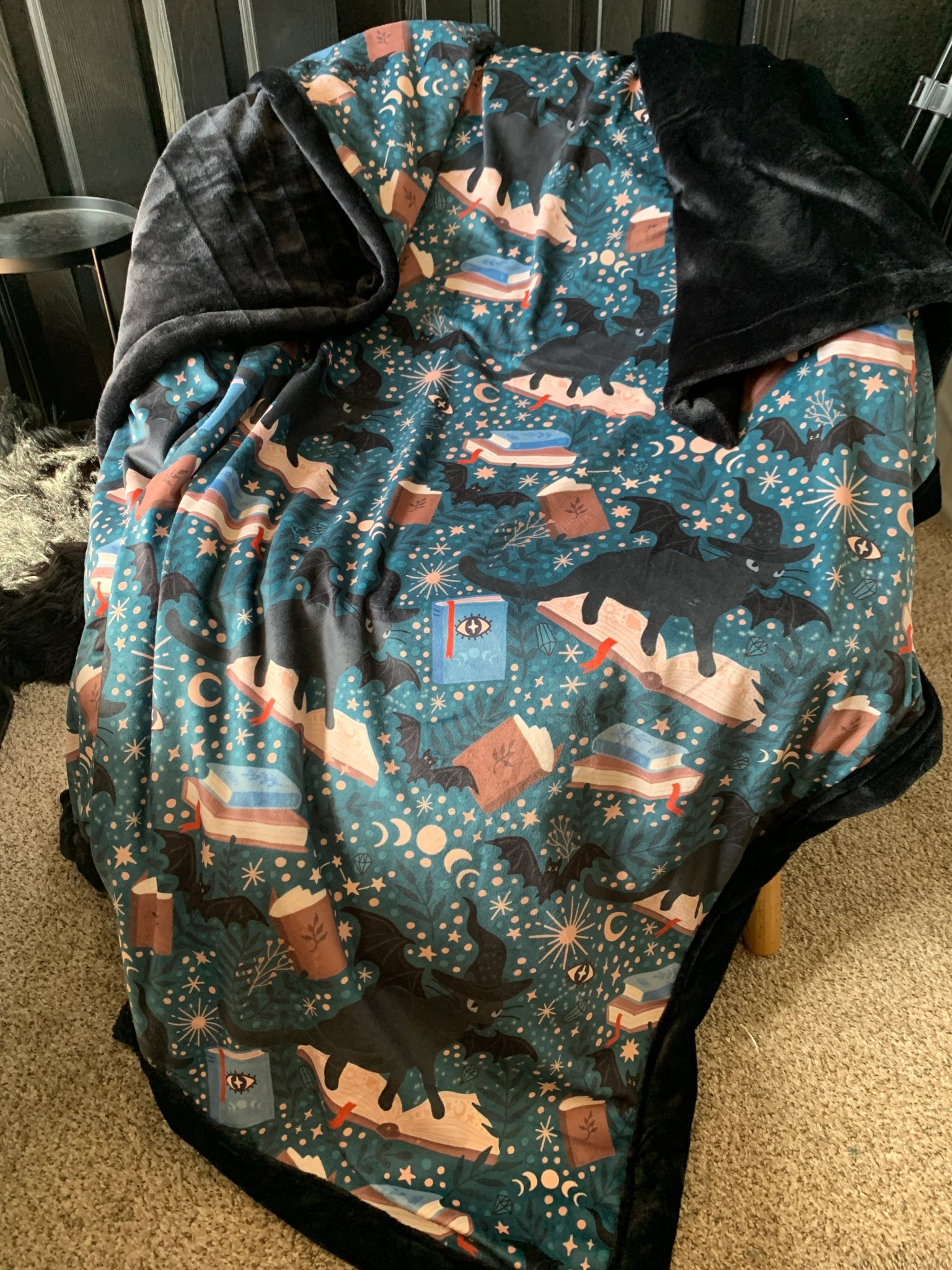 Custom Grownup Blankies - Dark Collection, Minky Blanket - FireflyBazaarTX