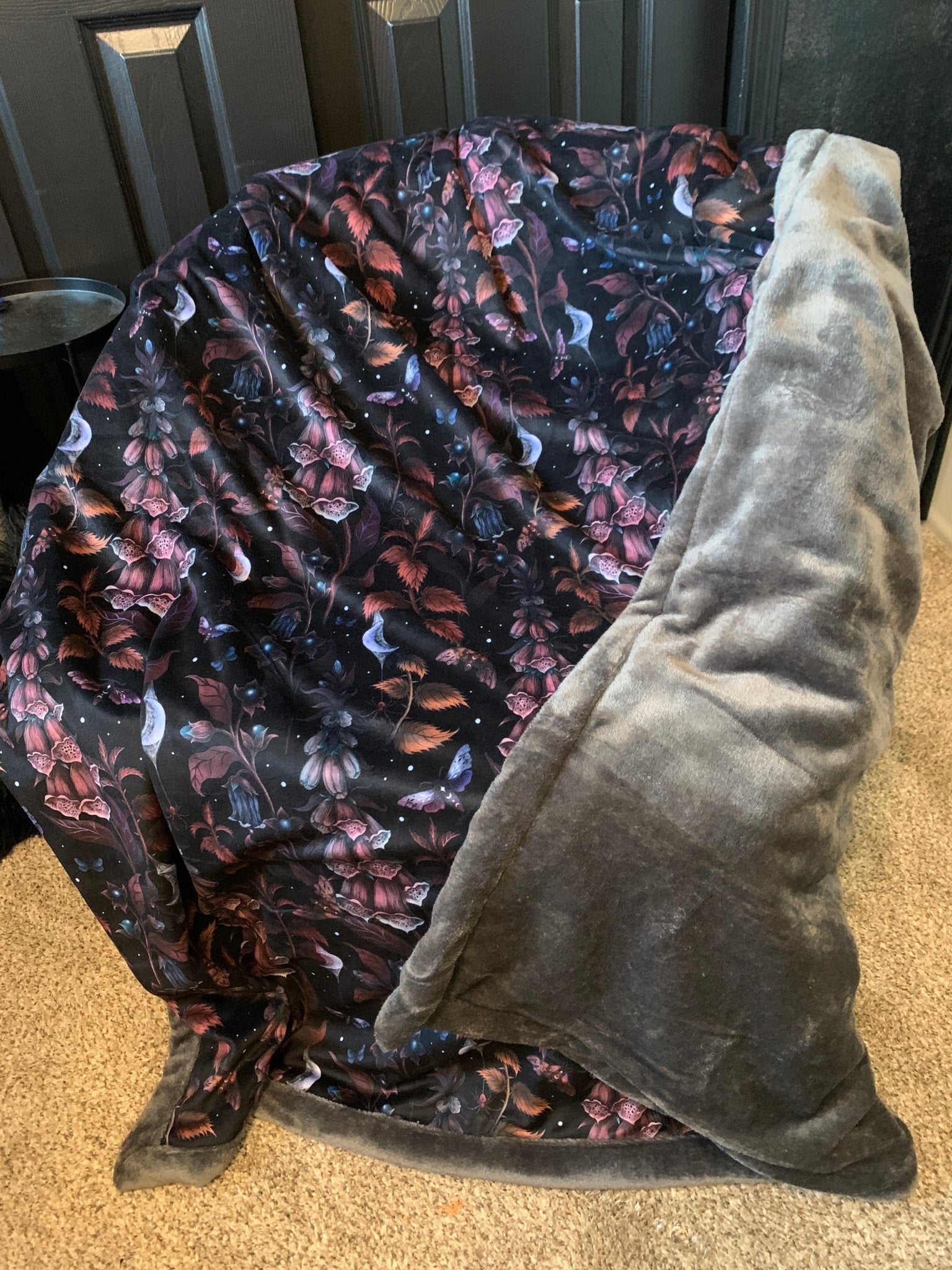 Custom Grownup Blankies - Dark Collection, Minky Blanket - FireflyBazaarTX
