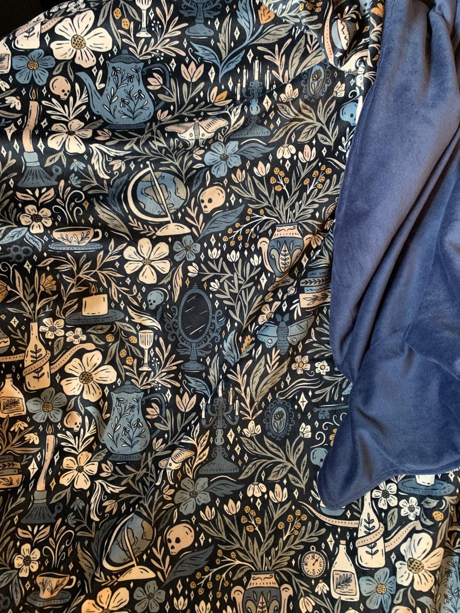 Custom Grownup Blankies - Dark Collection, Minky Blanket - FireflyBazaarTX