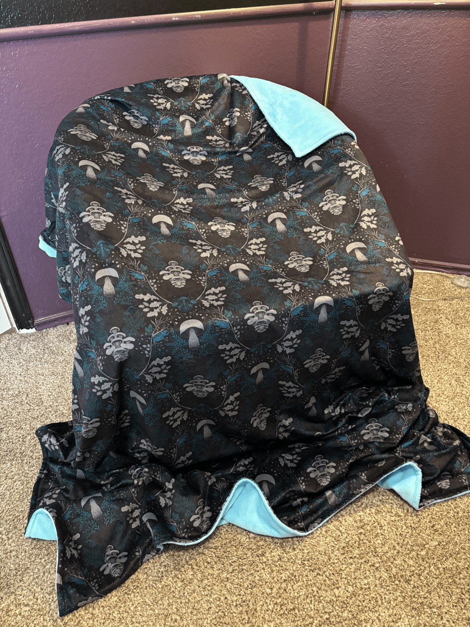 Custom Grownup Blankies - Dark Collection, Minky Blanket - FireflyBazaarTX