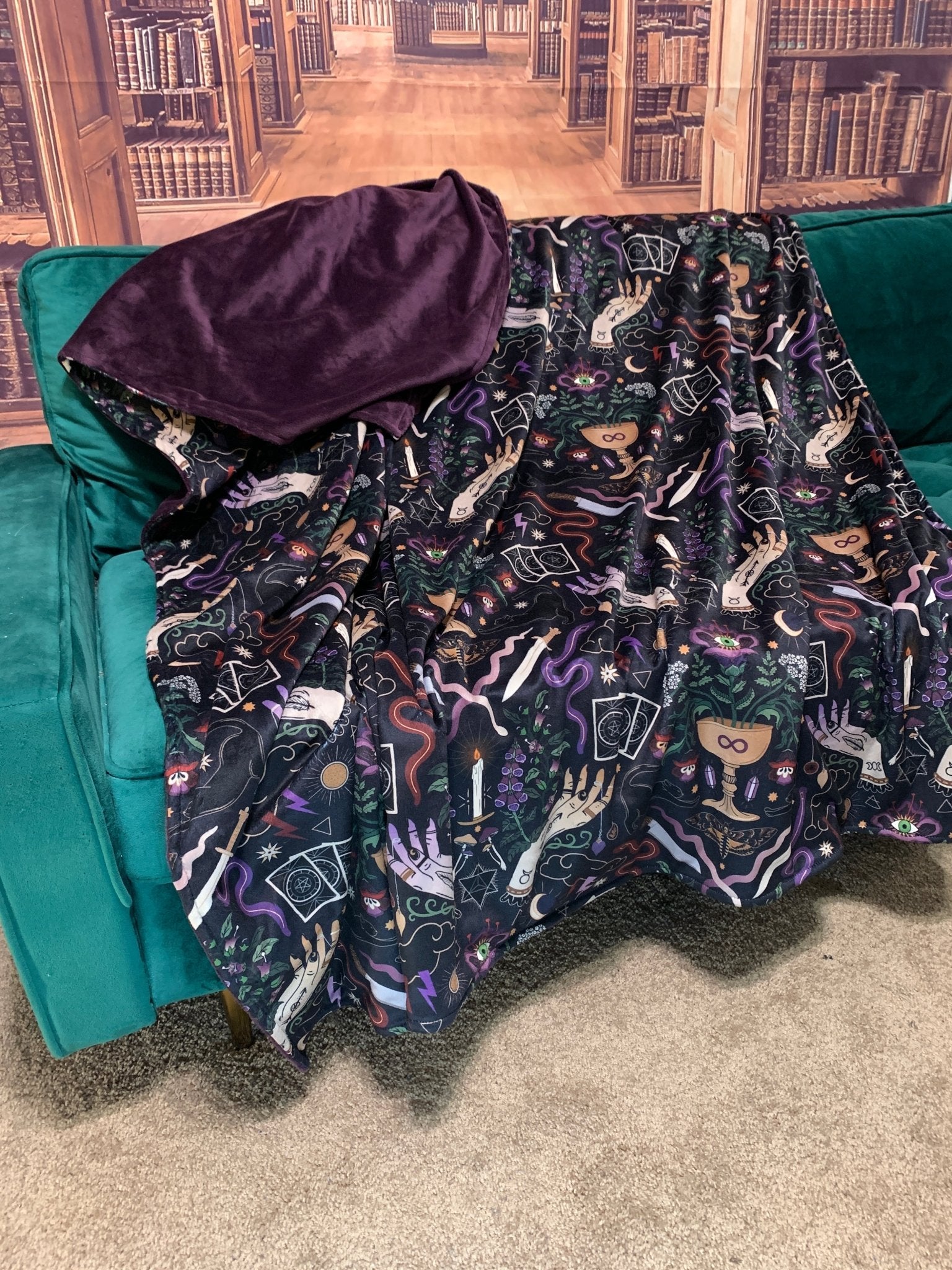 Custom Grownup Blankies - Dark Collection, Minky Blanket - FireflyBazaarTX