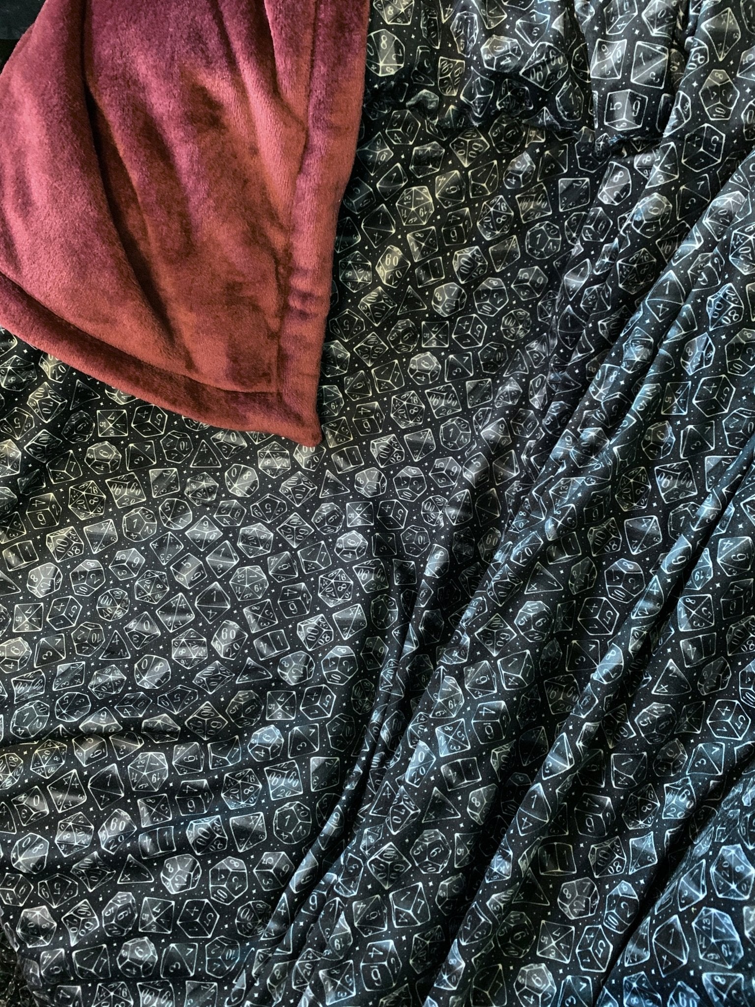 Custom Grownup Blankies - Dark Collection, Minky Blanket - FireflyBazaarTX