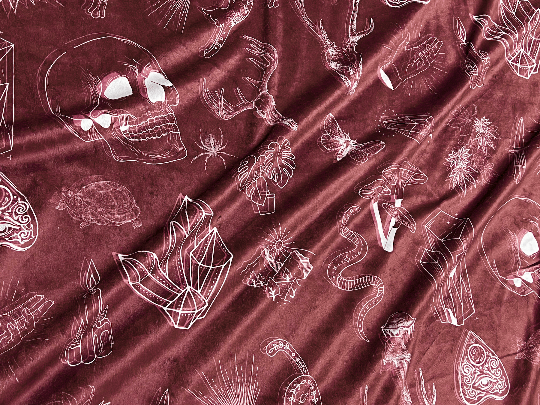 Custom Grownup Blankies - Dark Collection, Minky Blanket - FireflyBazaarTX