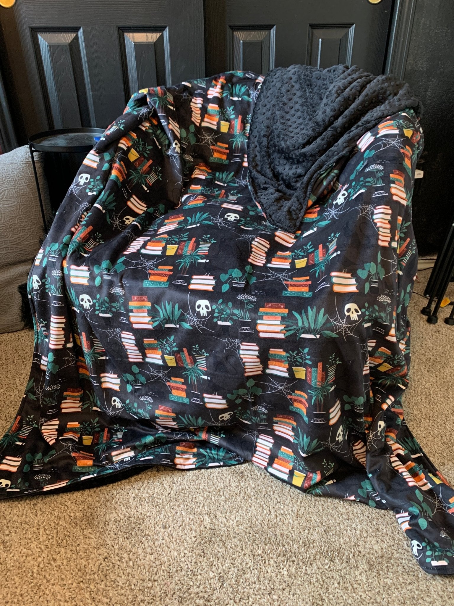 Custom Grownup Blankies - Dark Collection, Minky Blanket - FireflyBazaarTX