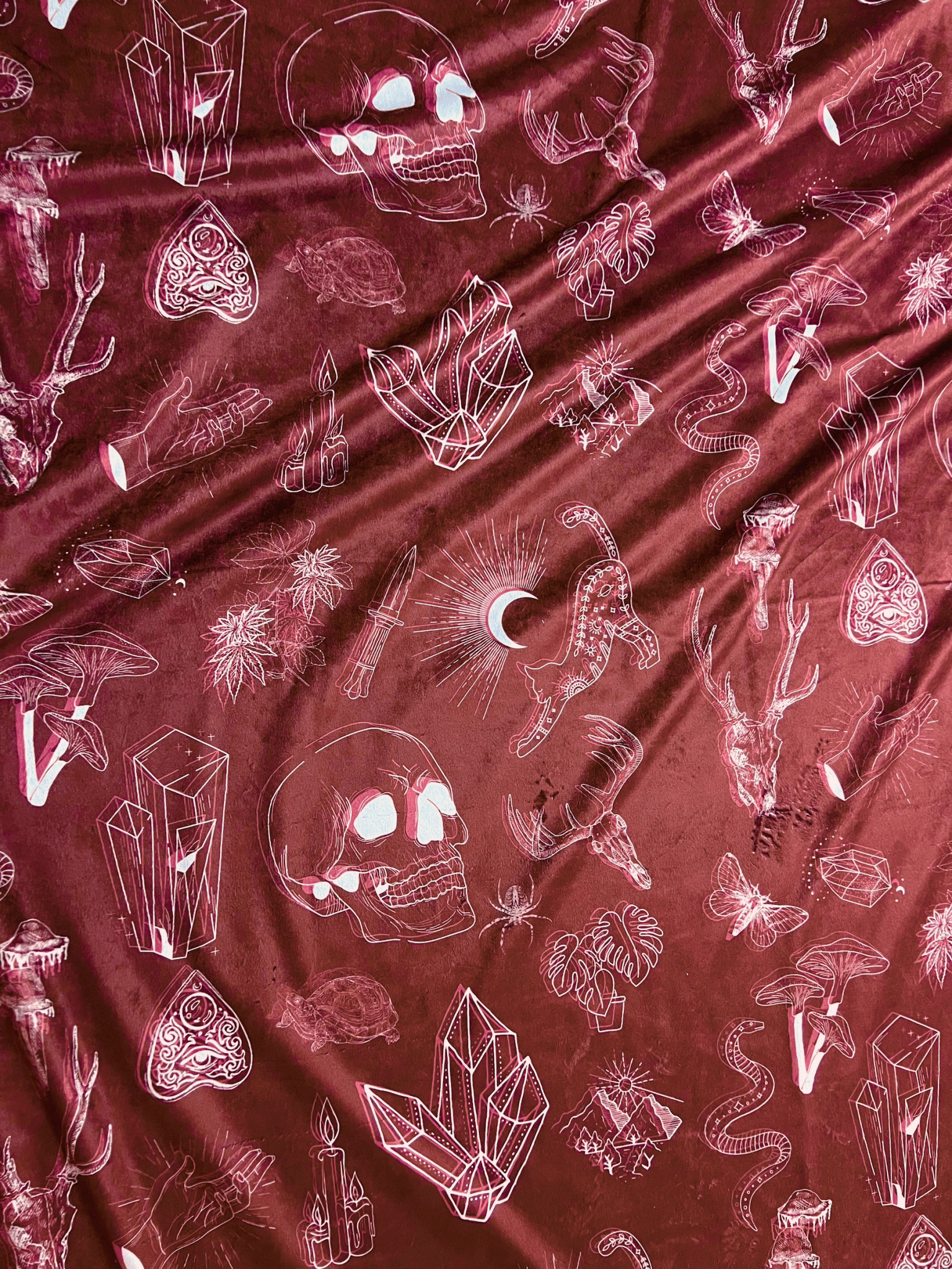 Custom Grownup Blankies - Dark Collection, Minky Blanket - FireflyBazaarTX