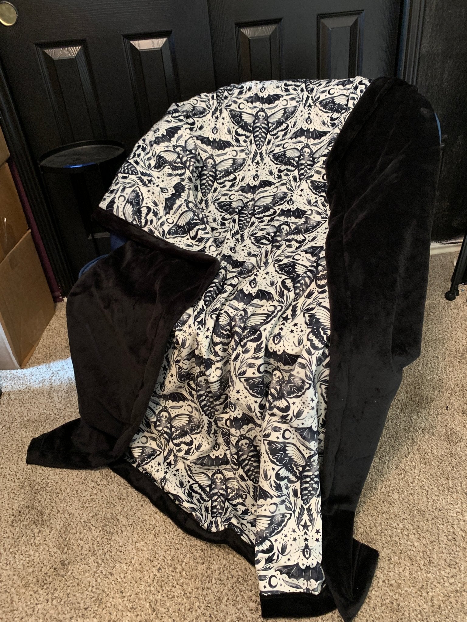 Custom Grownup Blankies - Dark Collection, Minky Blanket - FireflyBazaarTX