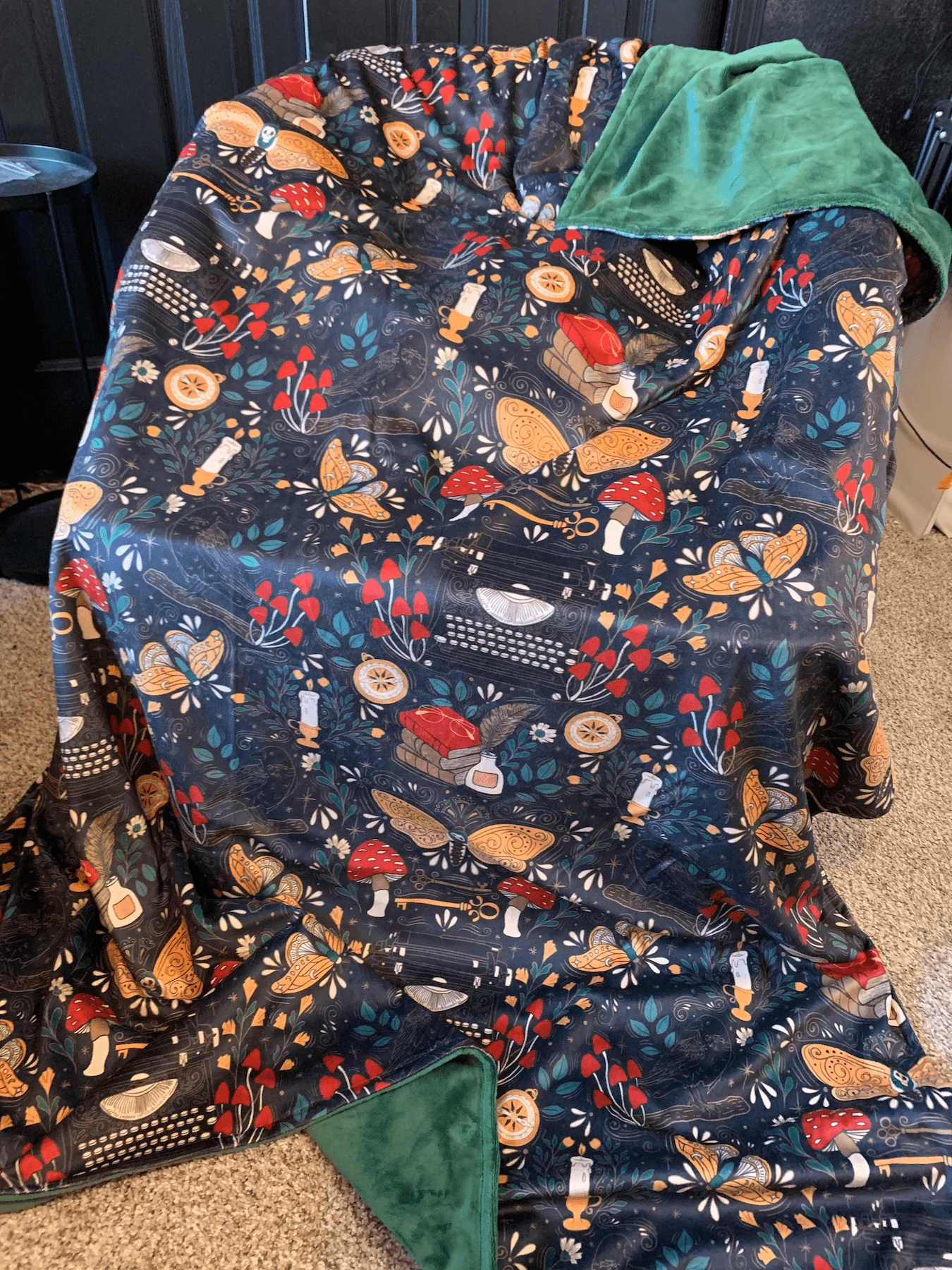 Custom Grownup Blankies - Dark Collection, Minky Blanket - FireflyBazaarTX