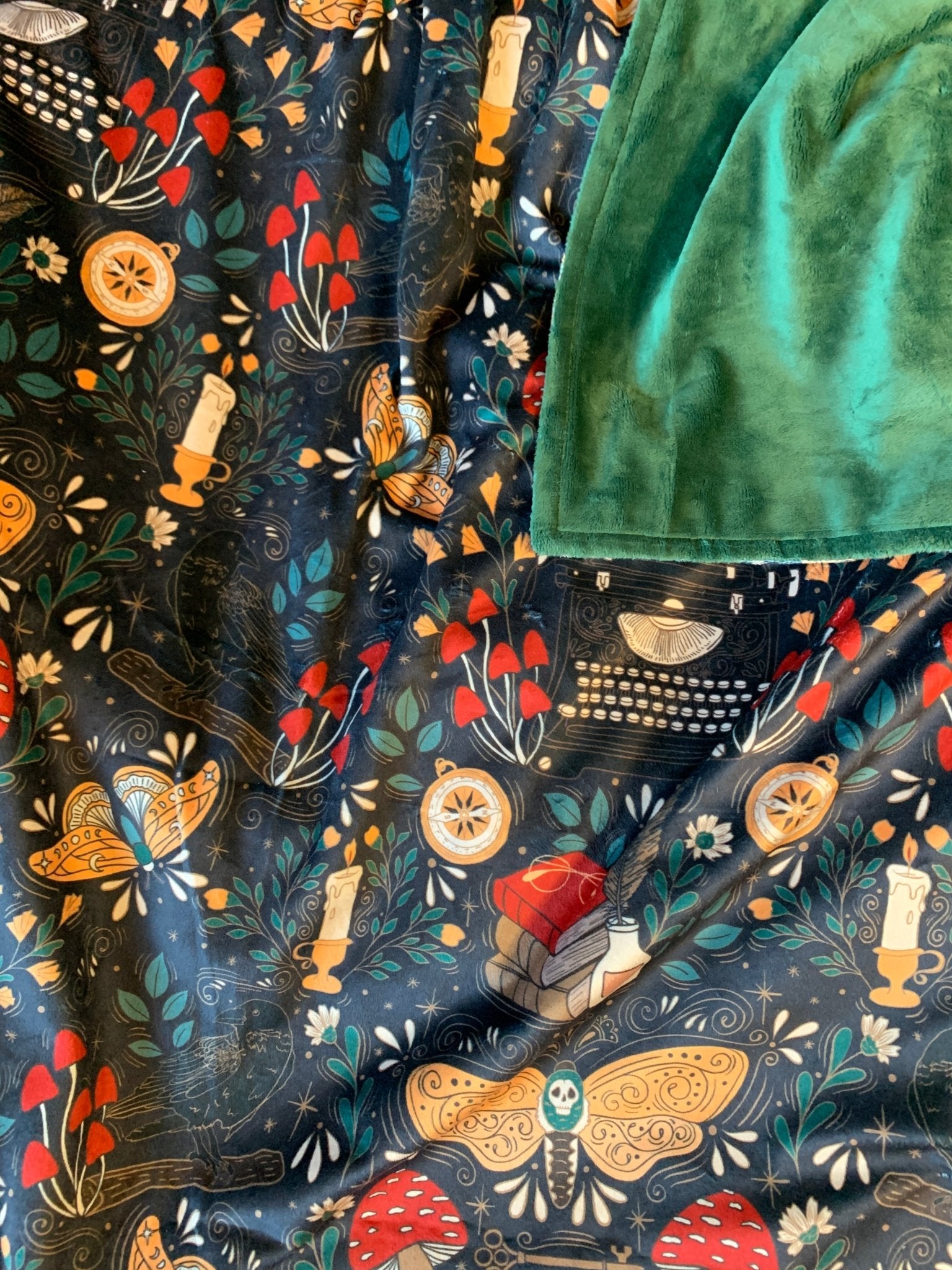 Custom Grownup Blankies - Dark Collection, Minky Blanket - FireflyBazaarTX