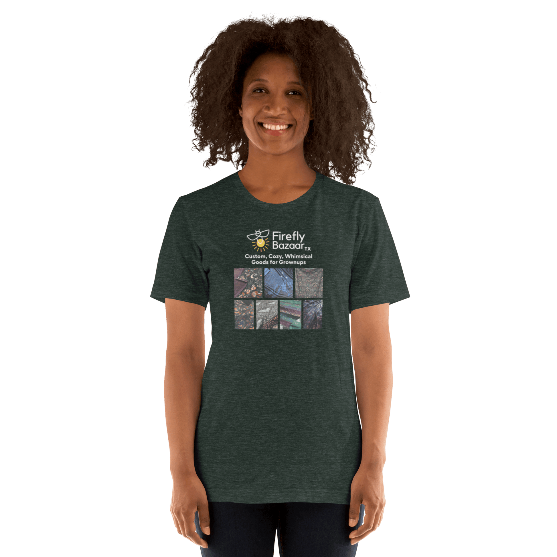 Firefly Bazaar Print Grid T-shirt - FireflyBazaarTX