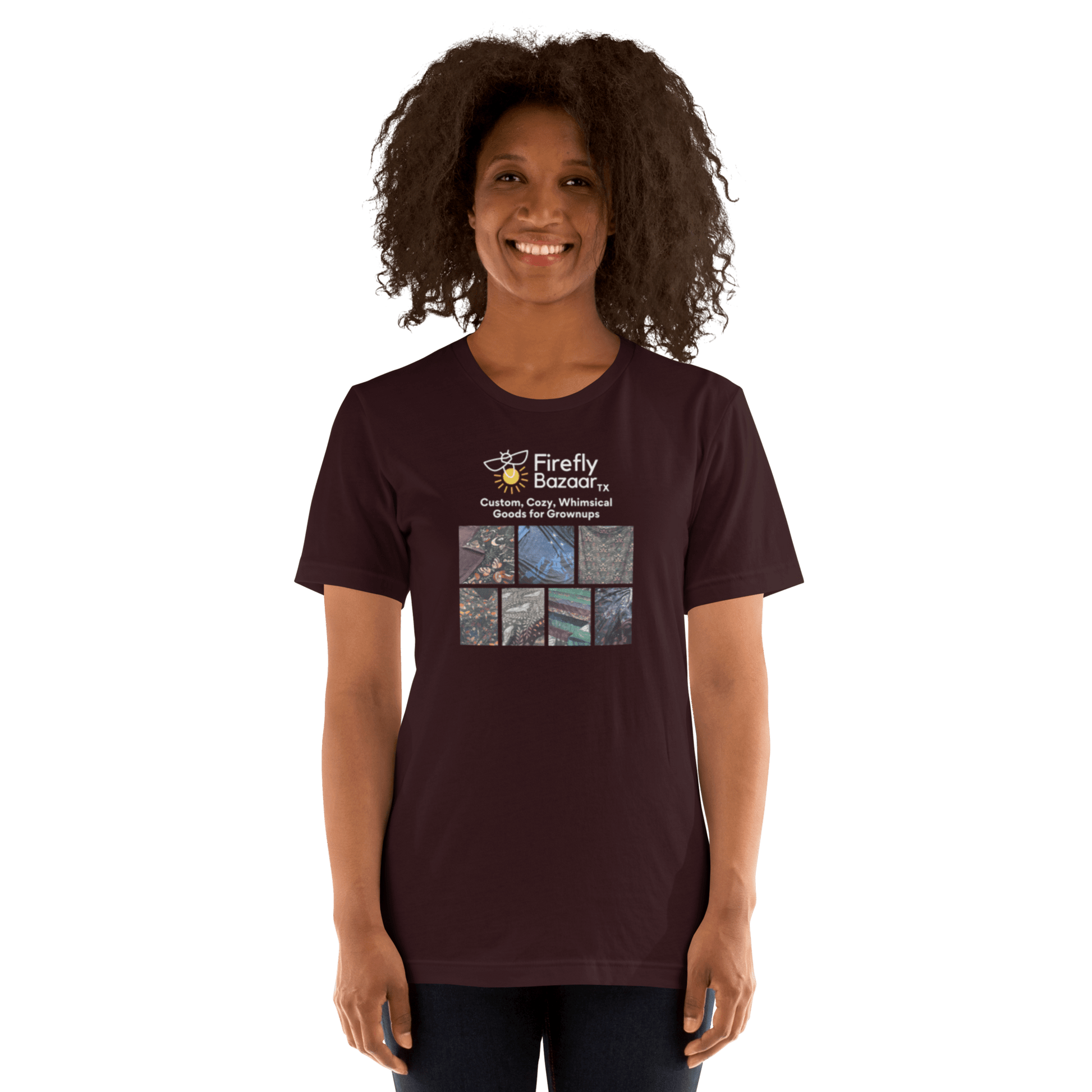 Firefly Bazaar Print Grid T-shirt - FireflyBazaarTX