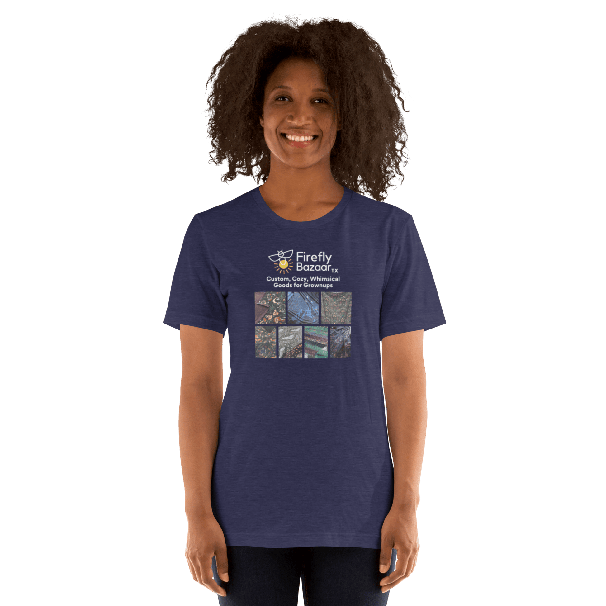 Firefly Bazaar Print Grid T-shirt - FireflyBazaarTX