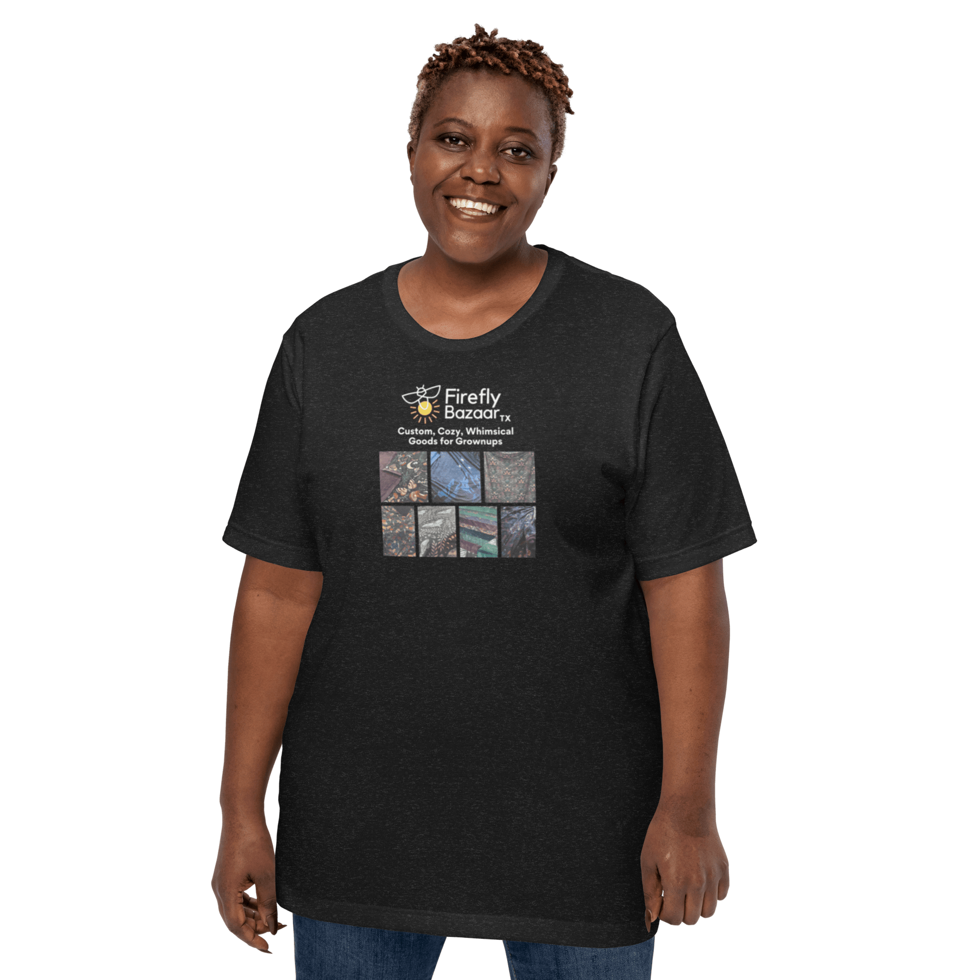 Firefly Bazaar Print Grid T-shirt - FireflyBazaarTX