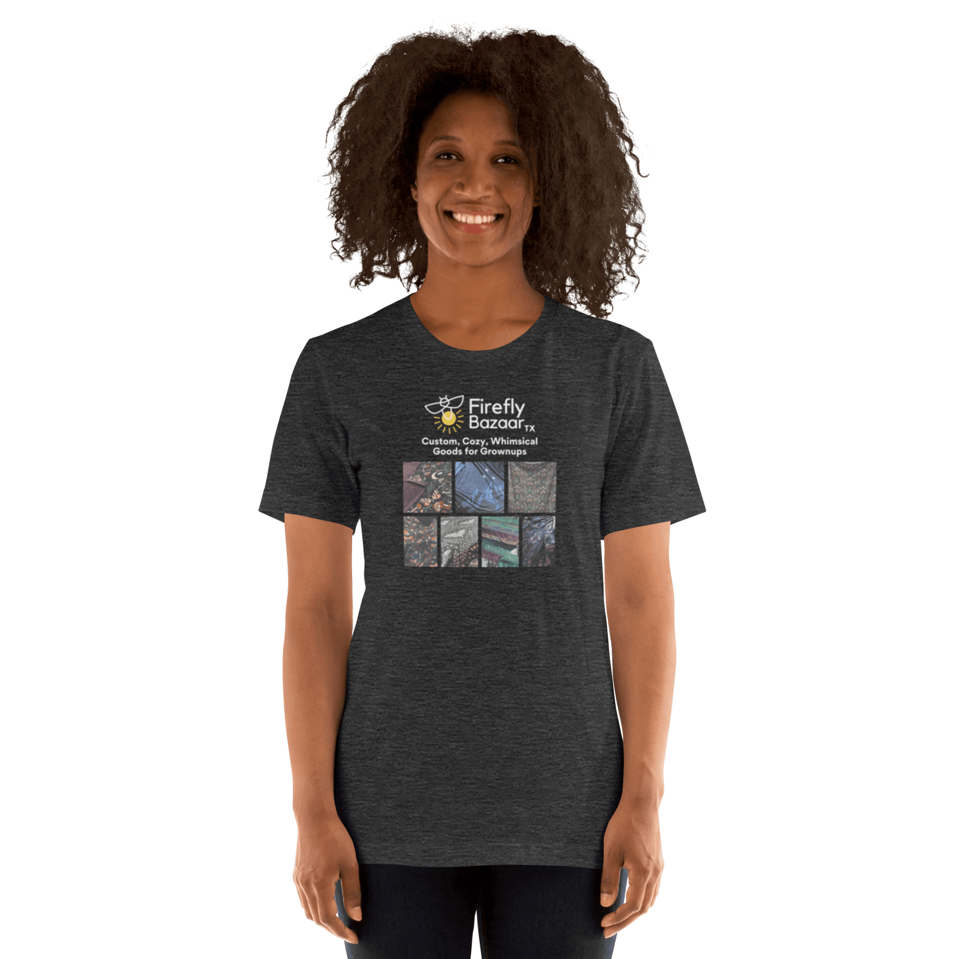 Firefly Bazaar Print Grid T-shirt - FireflyBazaarTX