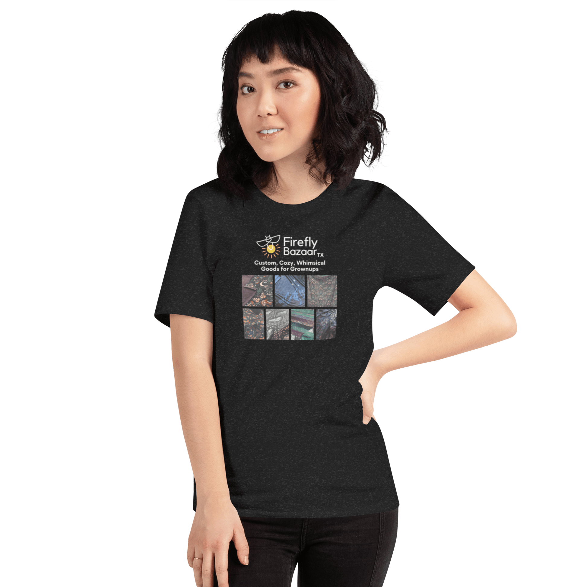 Firefly Bazaar Print Grid T-shirt - FireflyBazaarTX