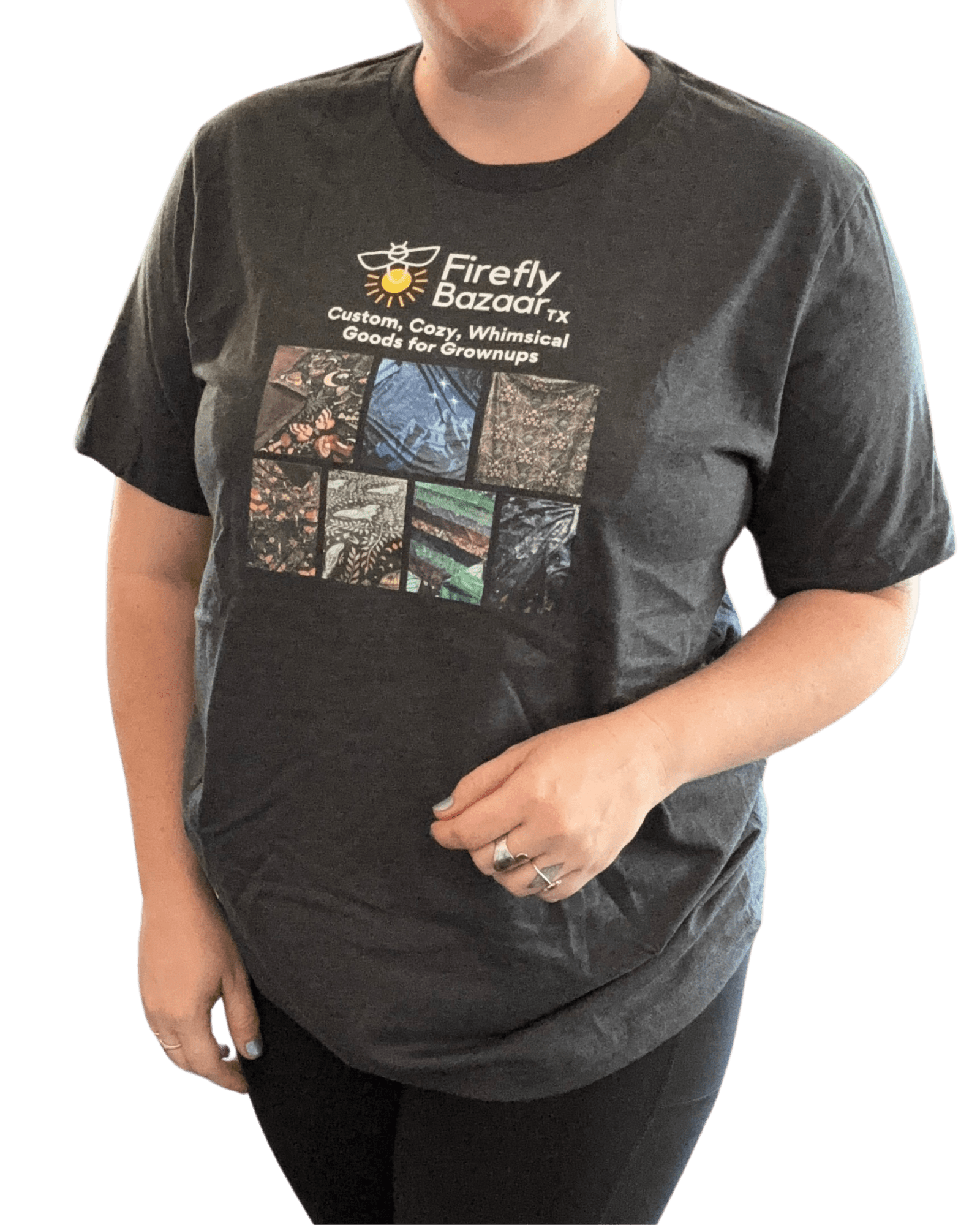 Firefly Bazaar Print Grid T-shirt - FireflyBazaarTX