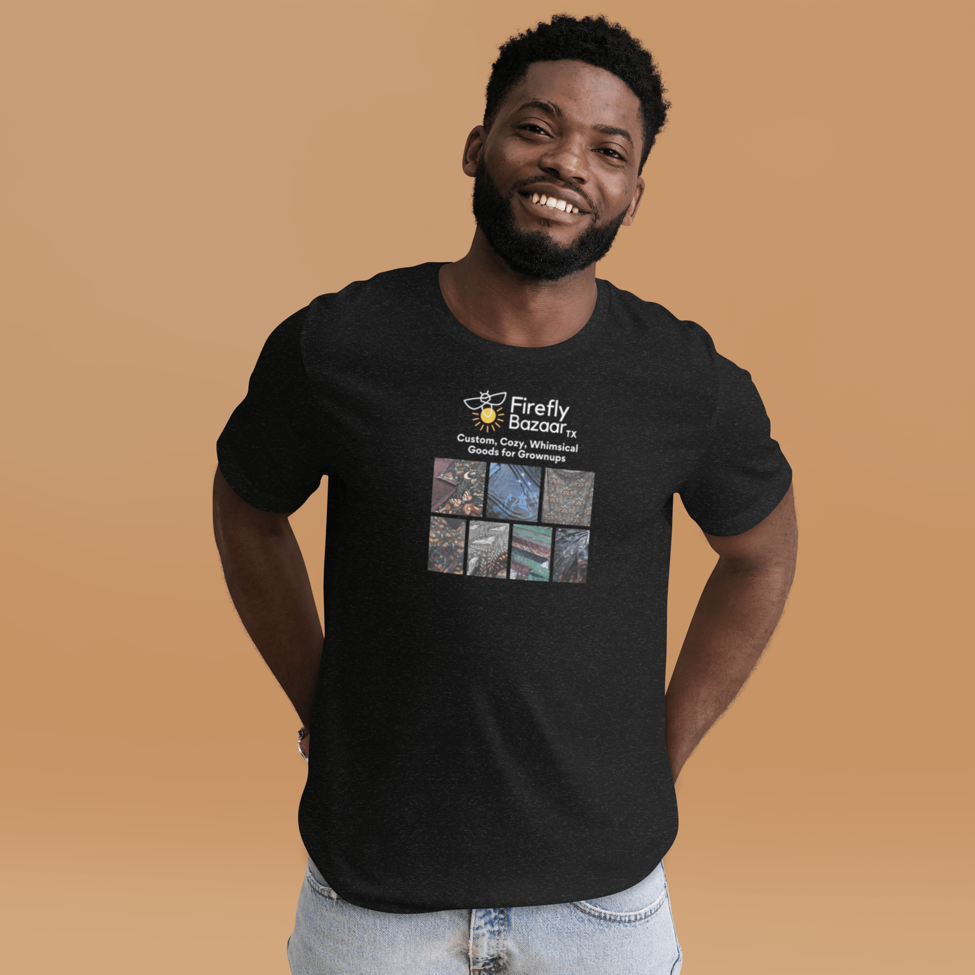 Firefly Bazaar Print Grid T-shirt - FireflyBazaarTX