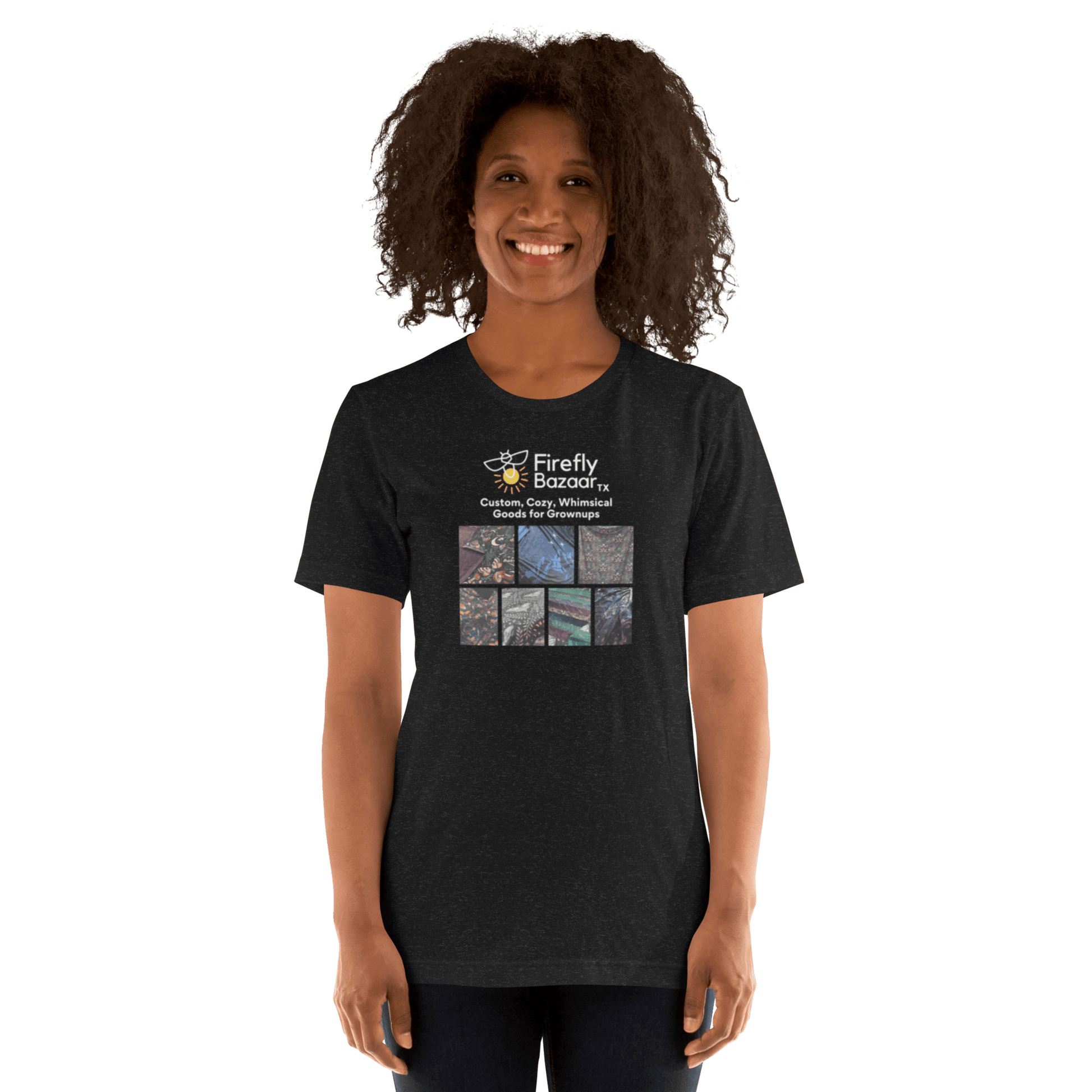 Firefly Bazaar Print Grid T-shirt - FireflyBazaarTX