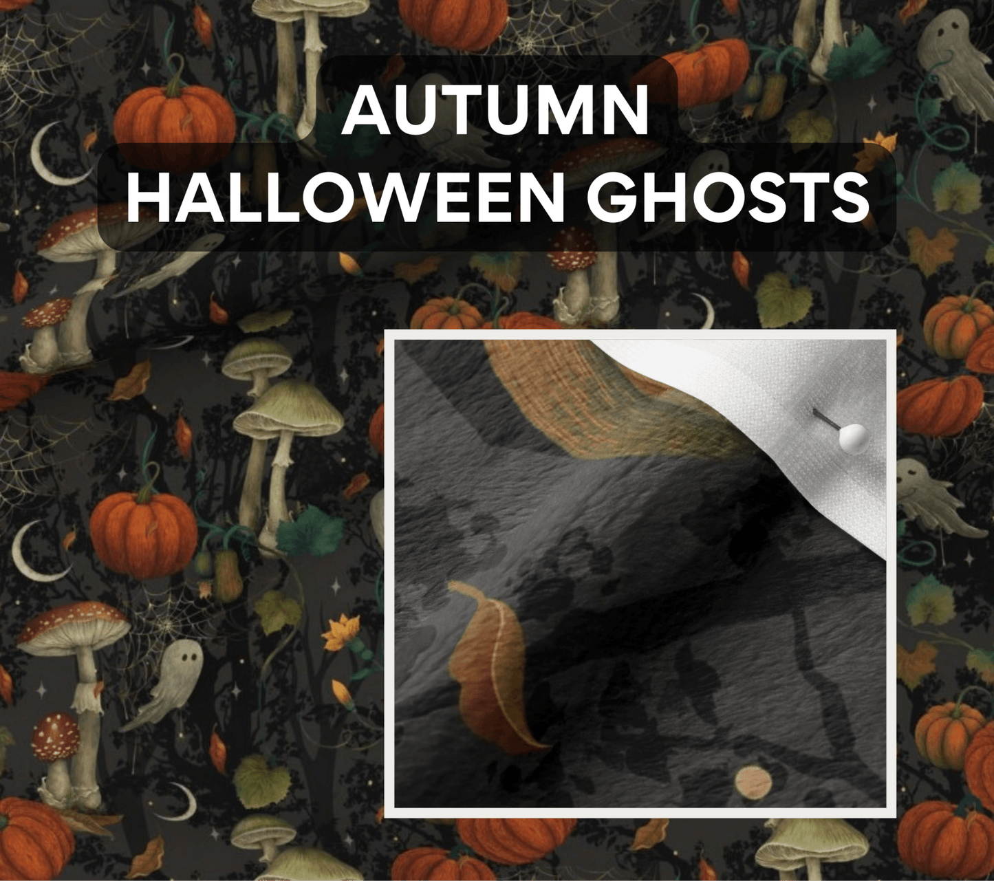 Halloween Collection - Curated Prints for Custom Grownup Blankies - FireflyBazaarTX