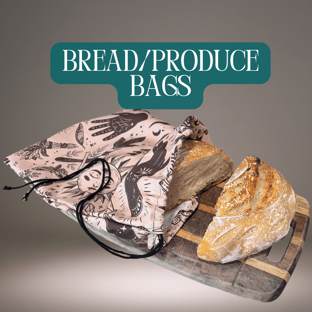 Linen Bread Bags or Produce Bags - FireflyBazaarTX