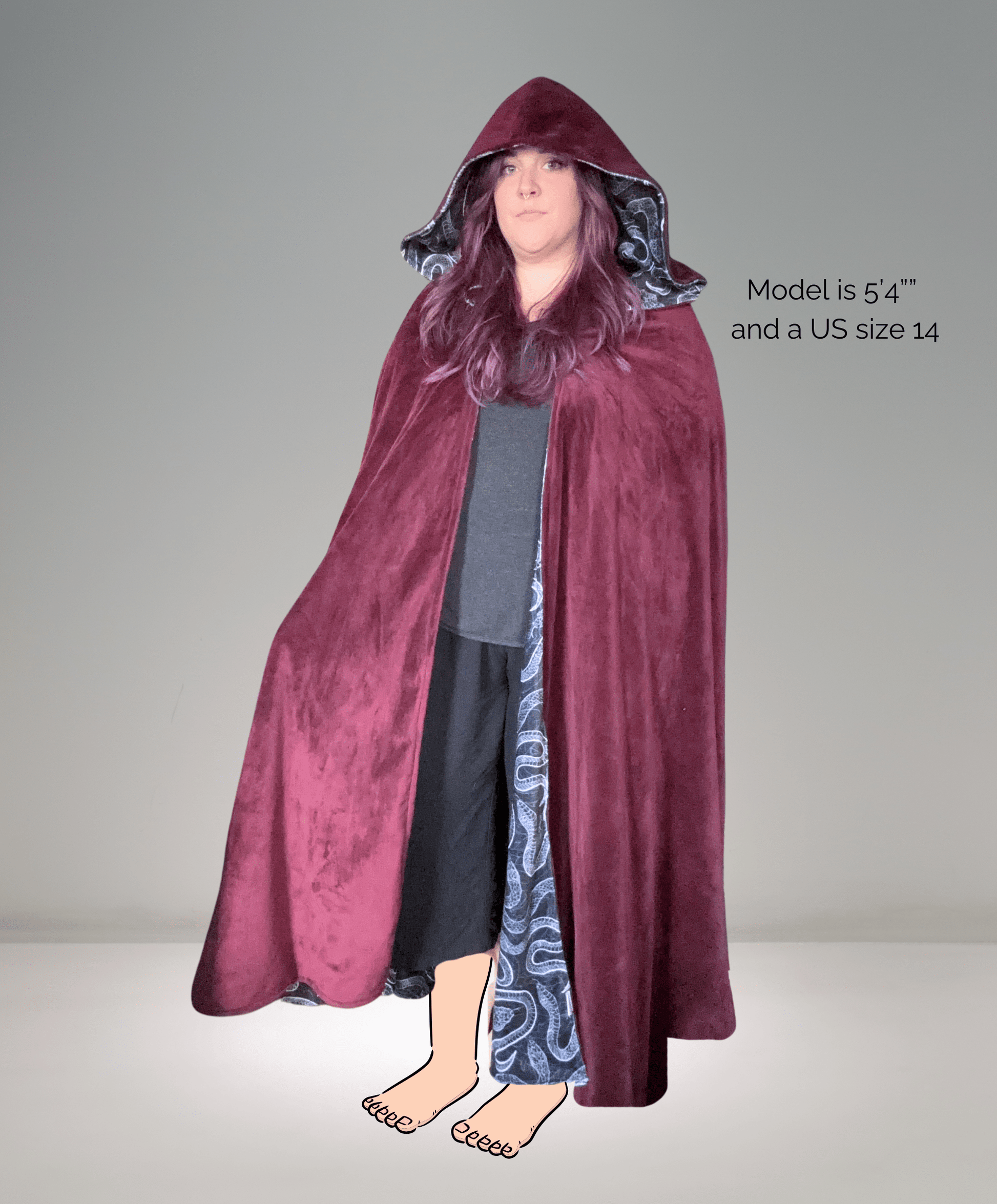 Standard Minky Cloak - Customizable Hooded Cape - FireflyBazaarTX