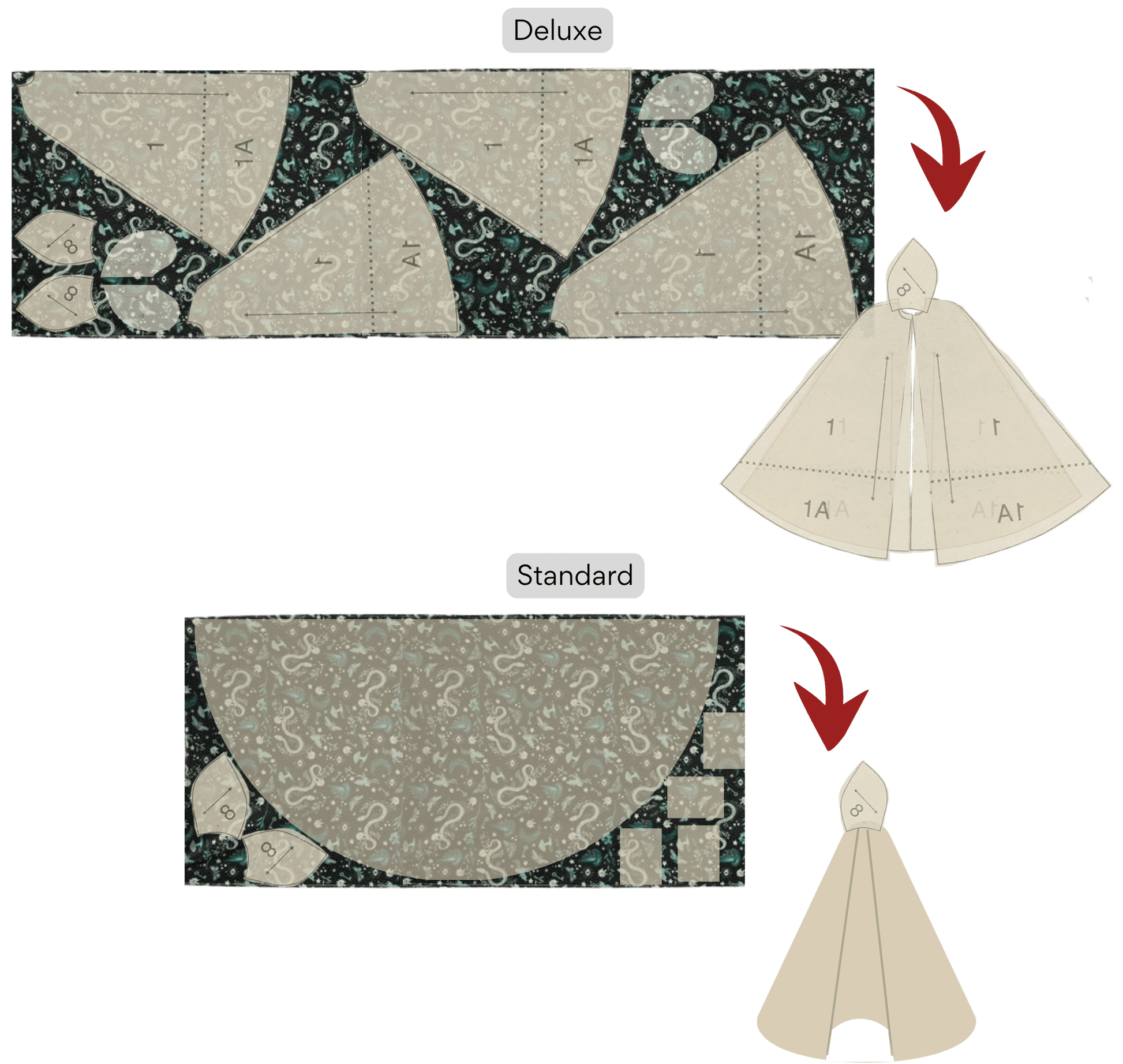 Standard Minky Cloak - Customizable Hooded Cape - FireflyBazaarTX