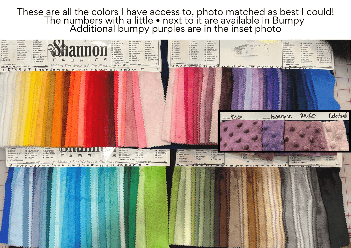 Swatches - FireflyBazaarTX