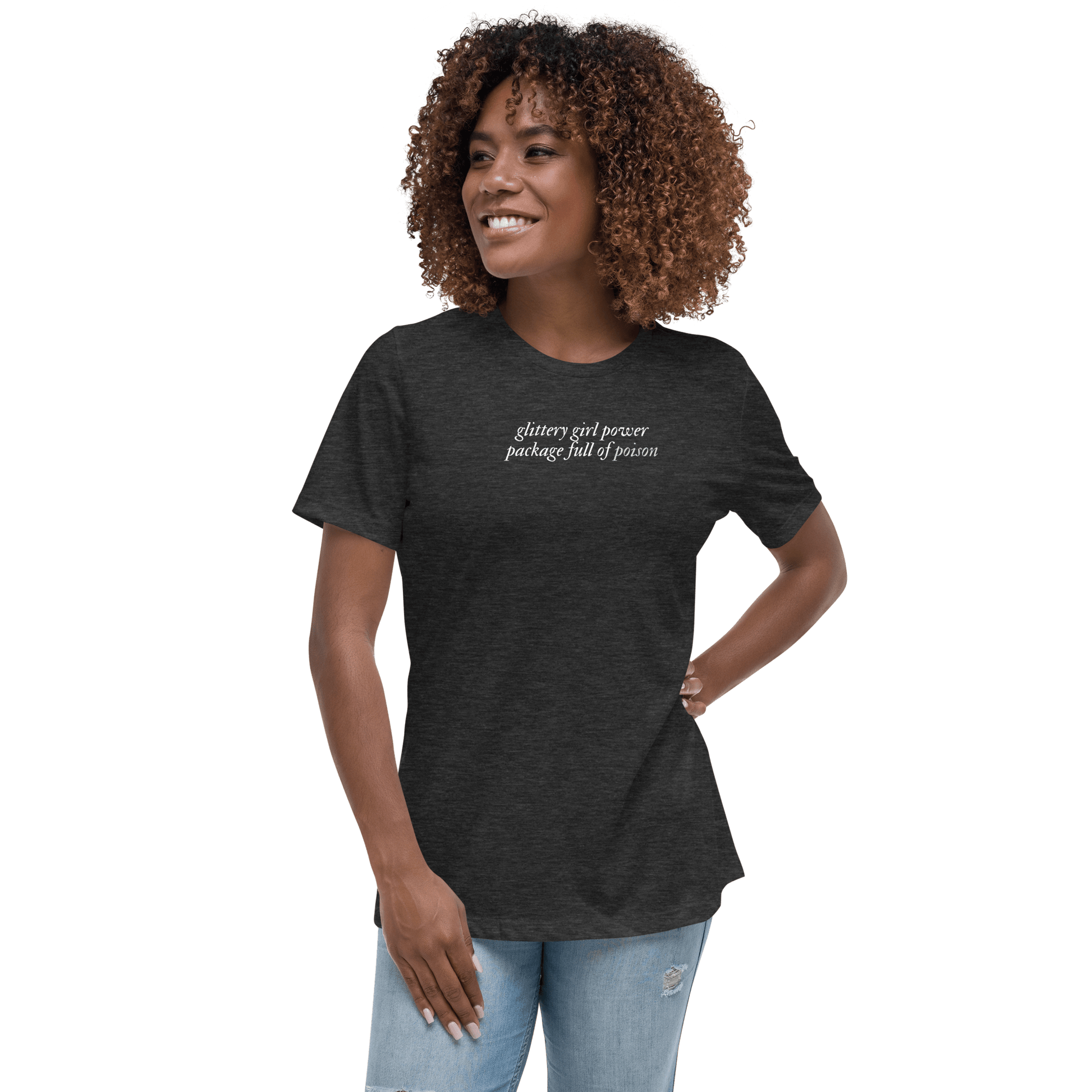 TS Glittery Poison Tee - FireflyBazaarTX